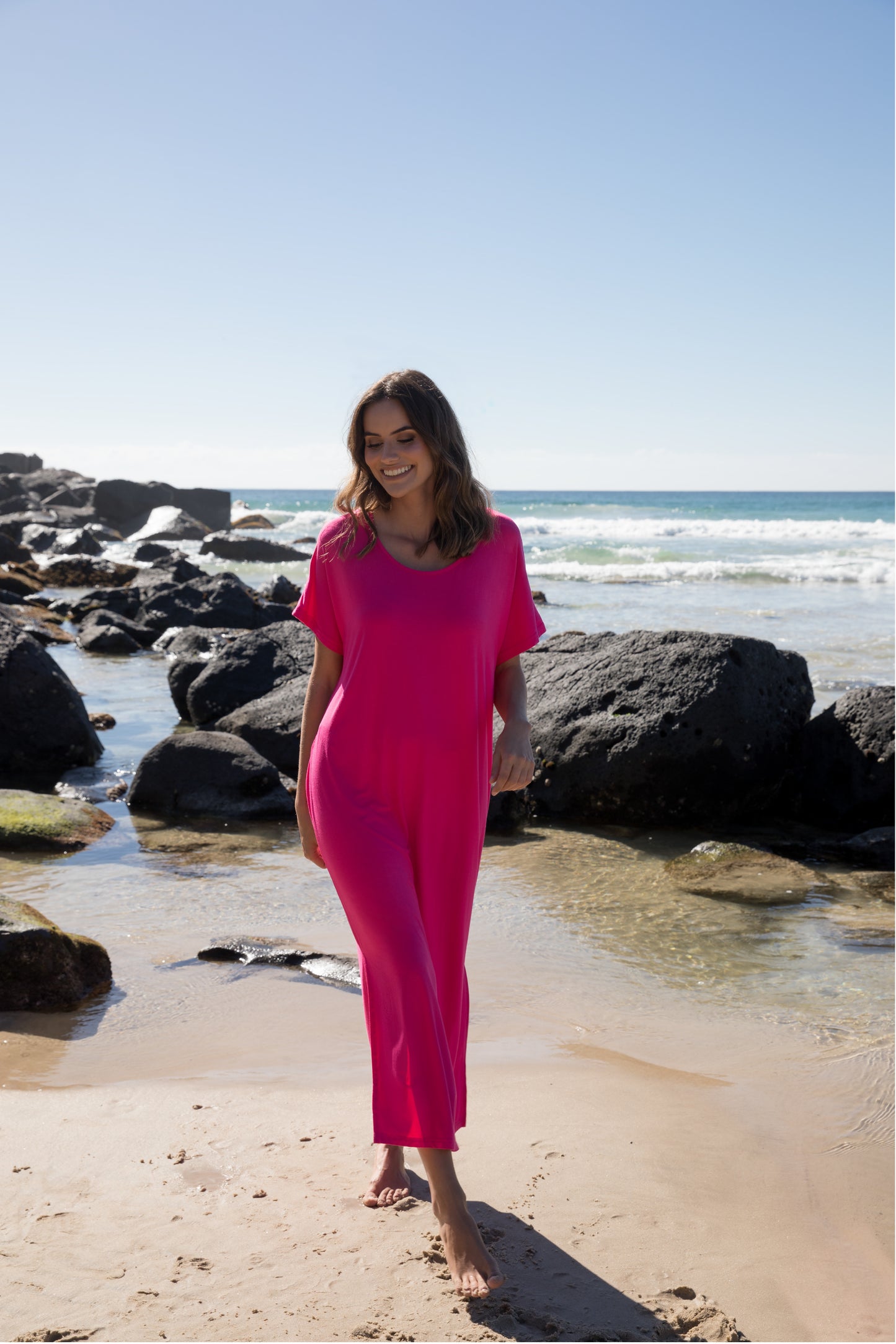 Plus-Sized Pink Dresses | PQ Collection | Destiny Dress in Magenta