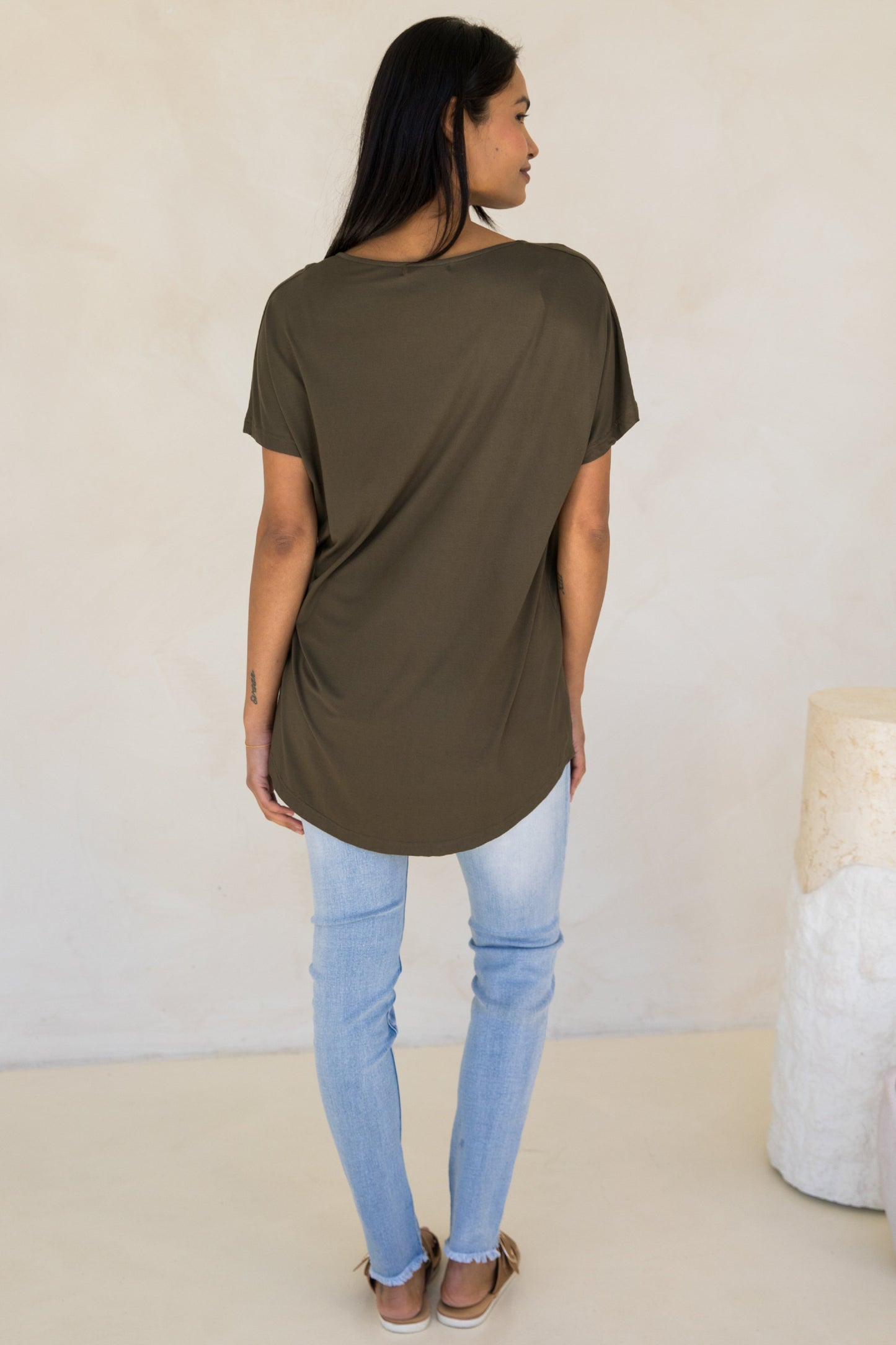 Destiny Bamboo Top | Moss Green | FINAL SALE