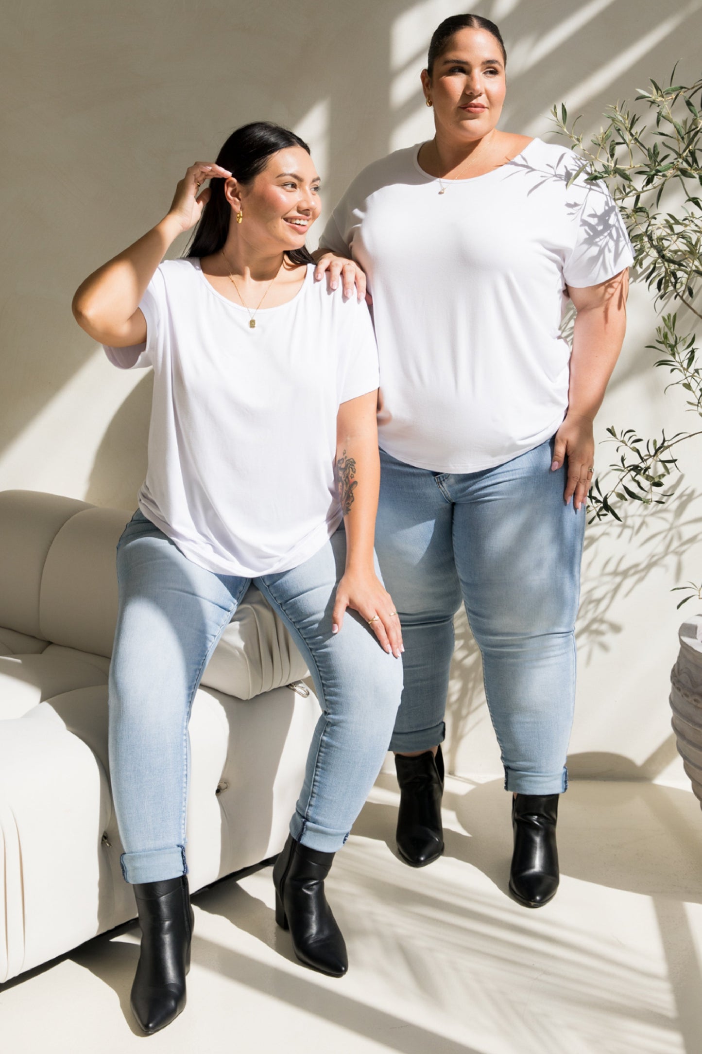 Destiny Bamboo Top | White
