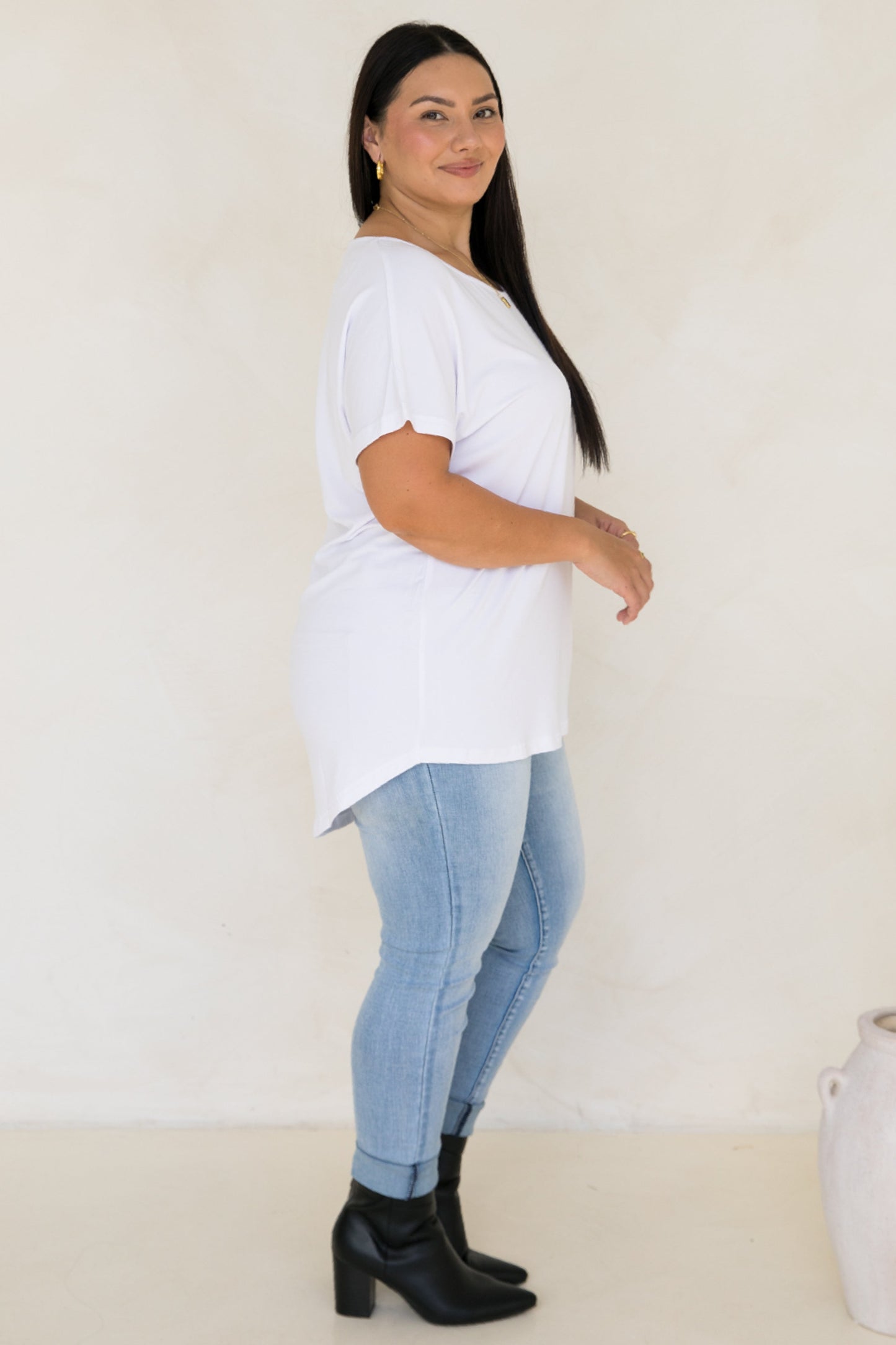 Destiny Bamboo Top | White