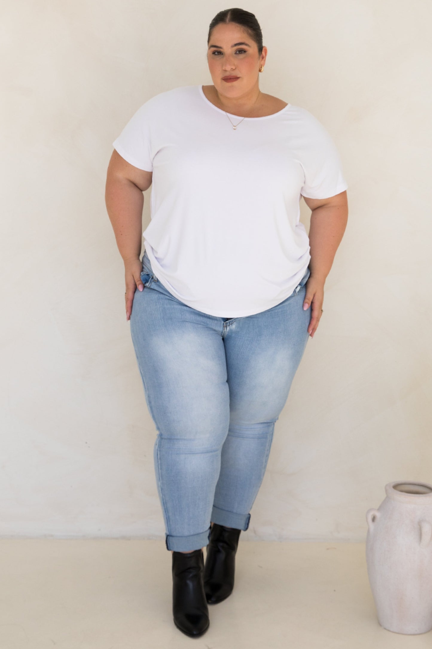 Destiny Bamboo Top | White