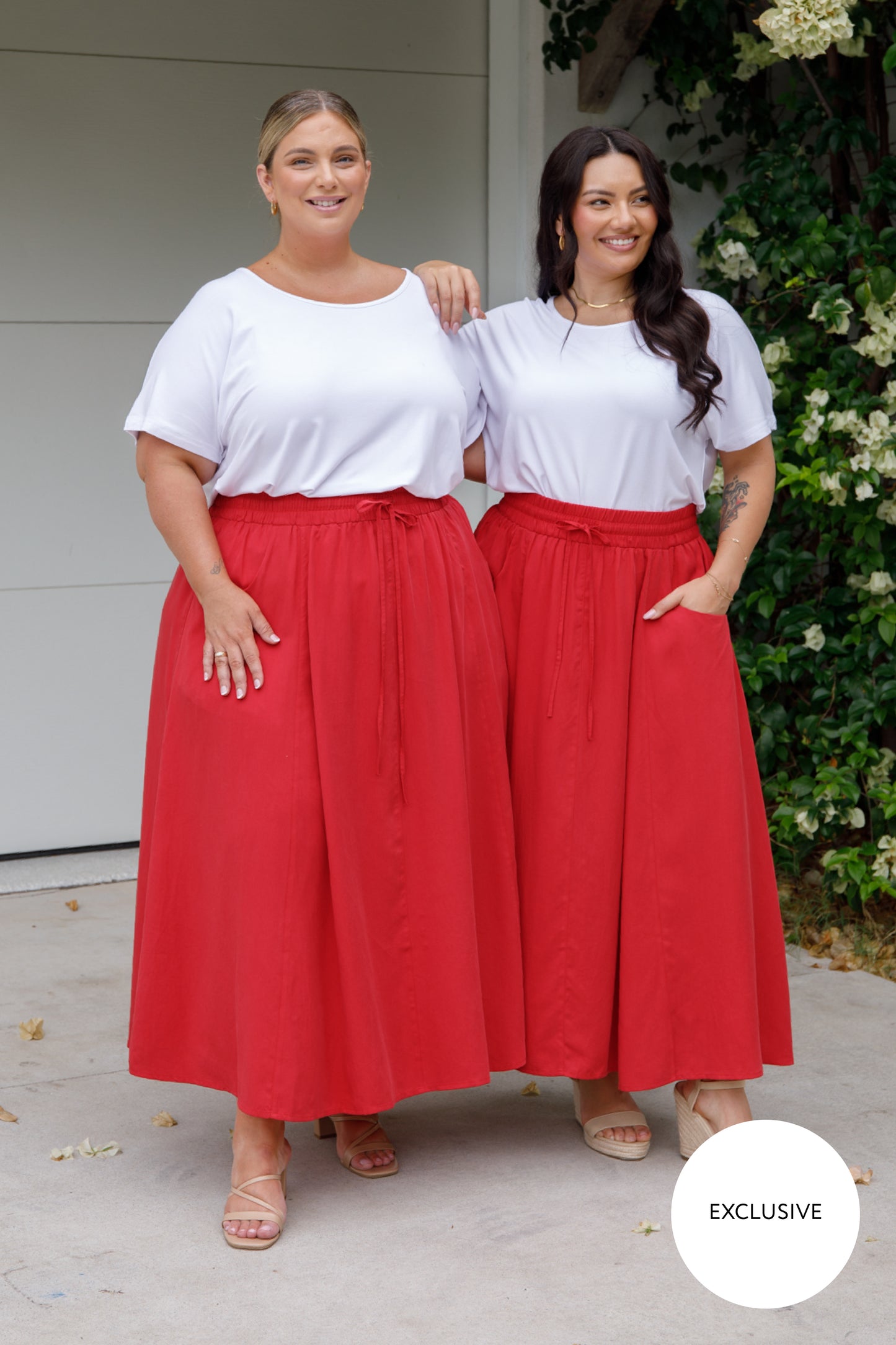 Esme Skirt | Cherry Red | FINAL SALE