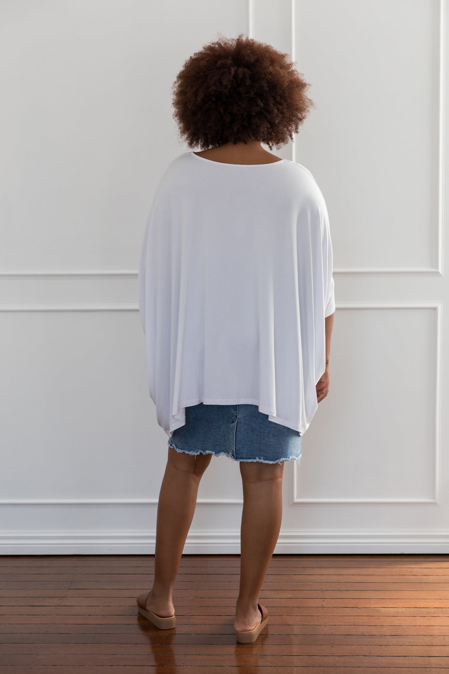 Plus-Sized White Tops | PQ Collection | Essential Top