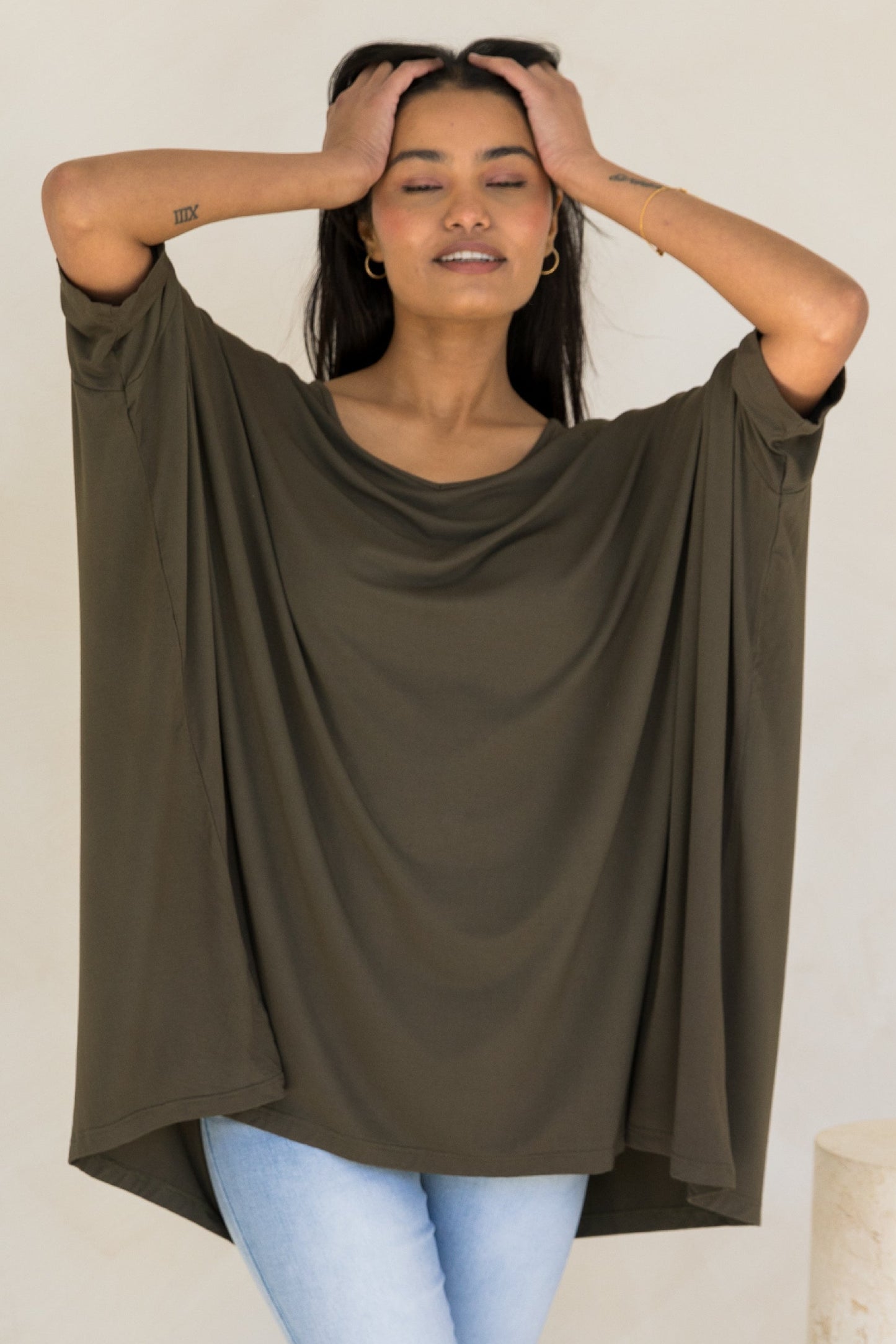 Essential Bamboo Top | Moss Green
