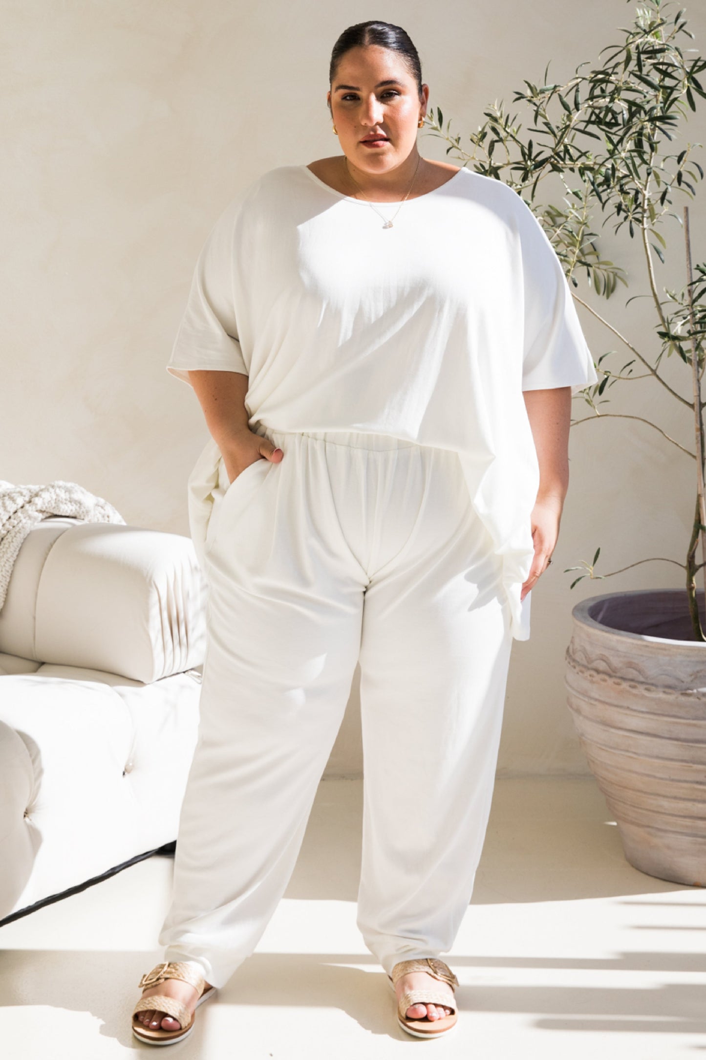 Everyday Lounge Pant | White