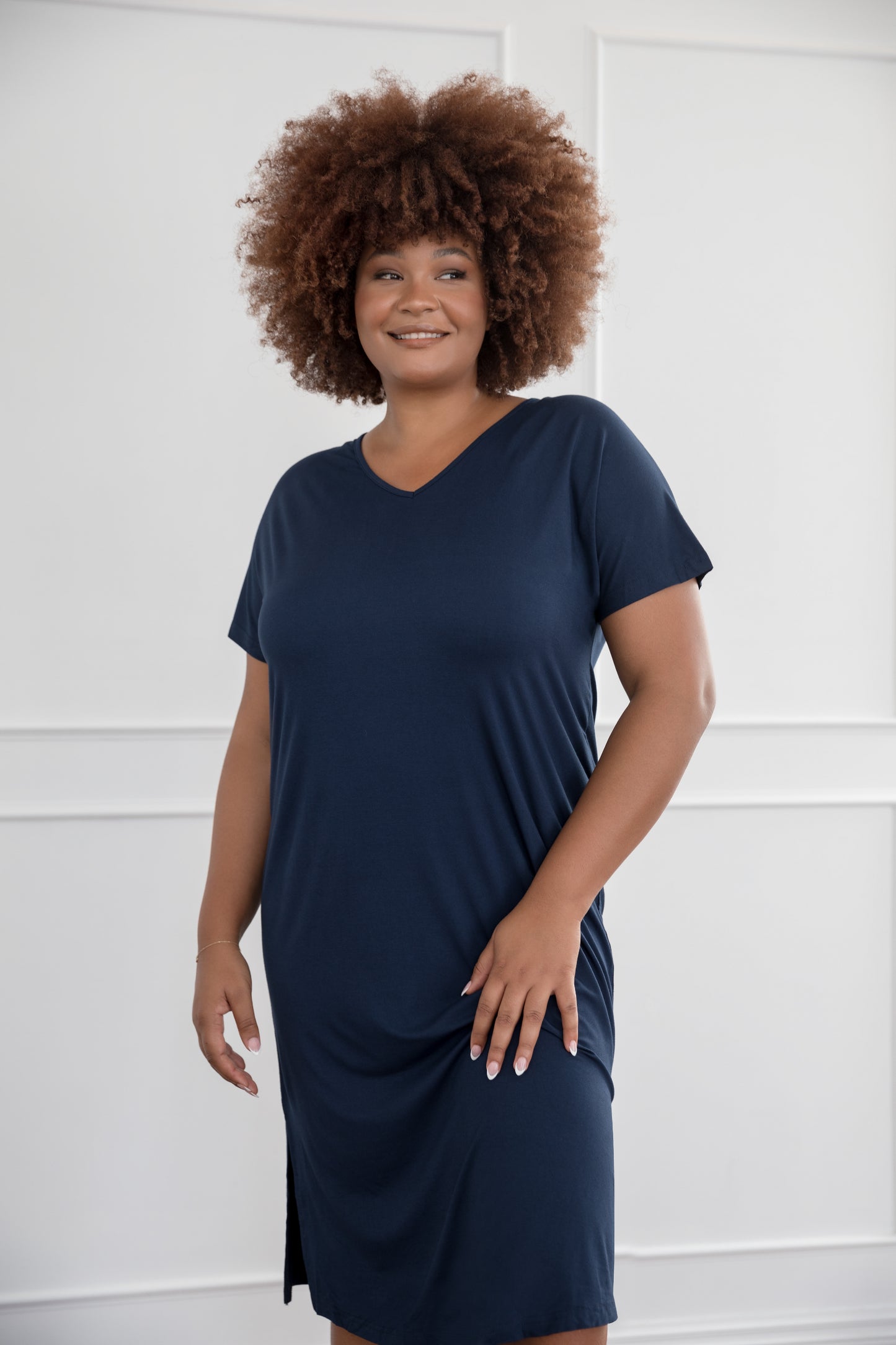 Plus-Sized Navy Dresses | PQ Collection | Fate Dress