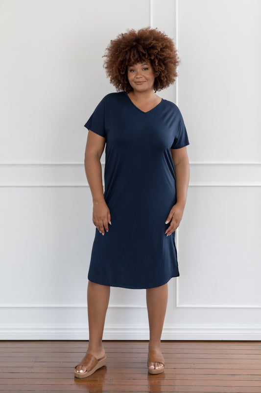 Plus-Sized Navy Dresses | PQ Collection | Fate Dress