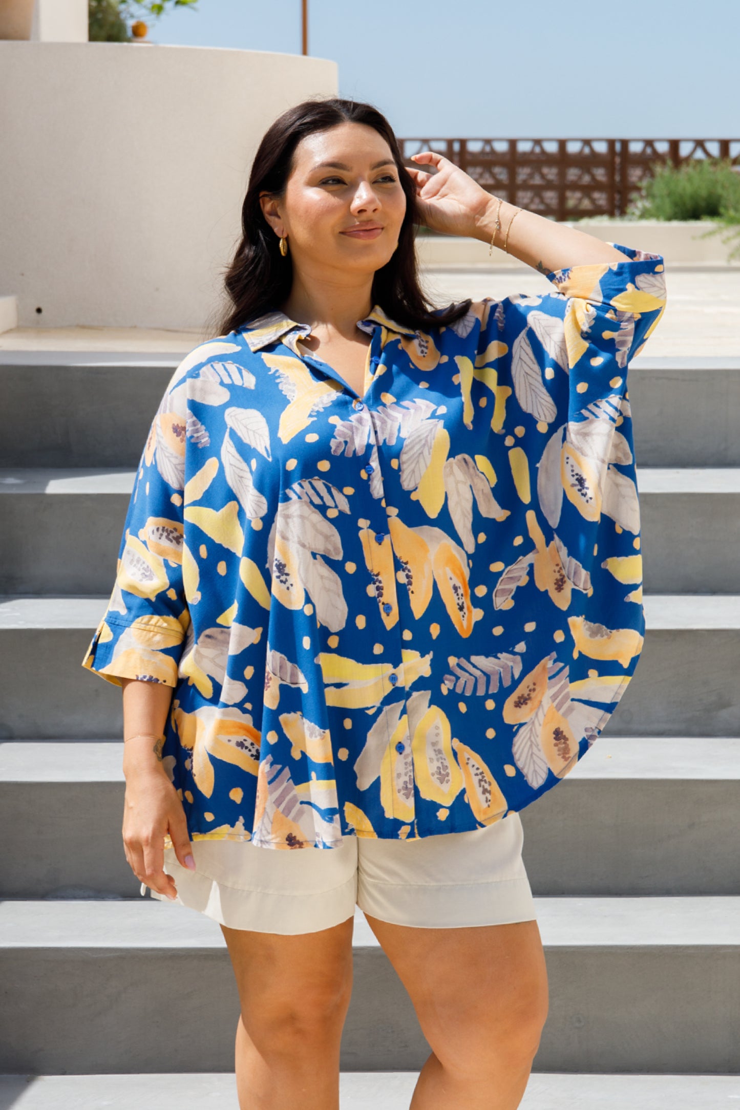 Florence Shirt | Blue Fruit Punch | FINAL SALE