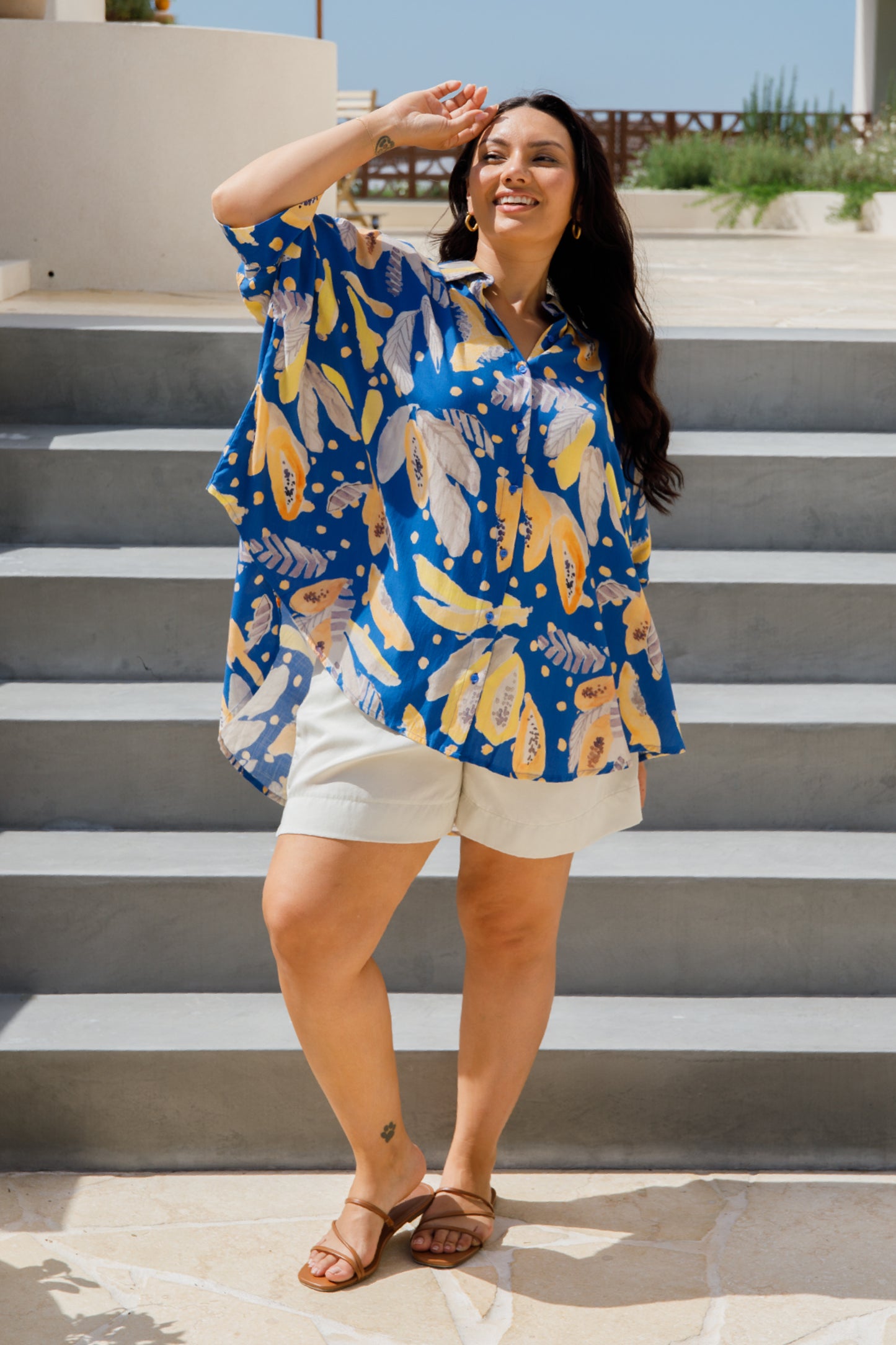Florence Shirt | Blue Fruit Punch | FINAL SALE