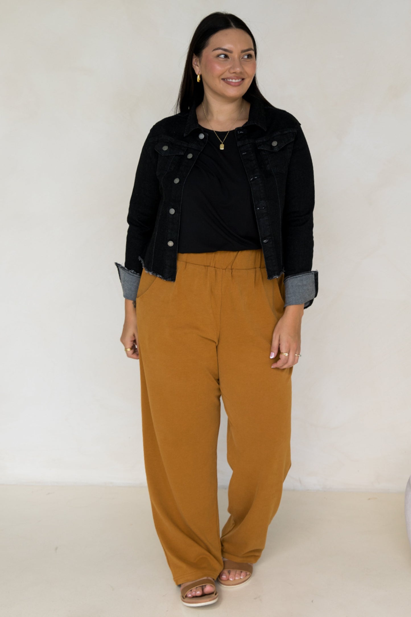 Frayed Denim Jacket | Black | FINAL SALE