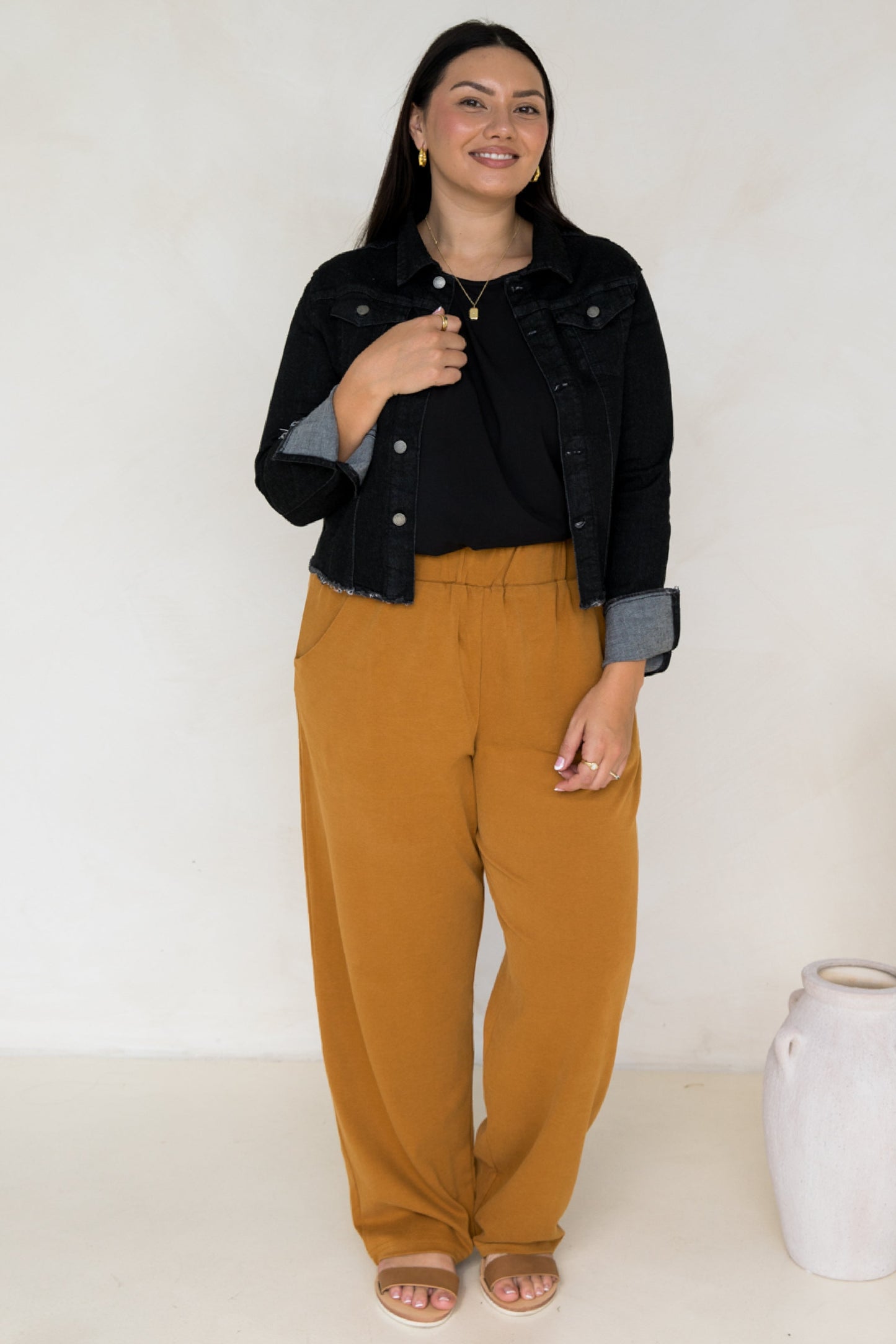 Frayed Denim Jacket | Black | FINAL SALE
