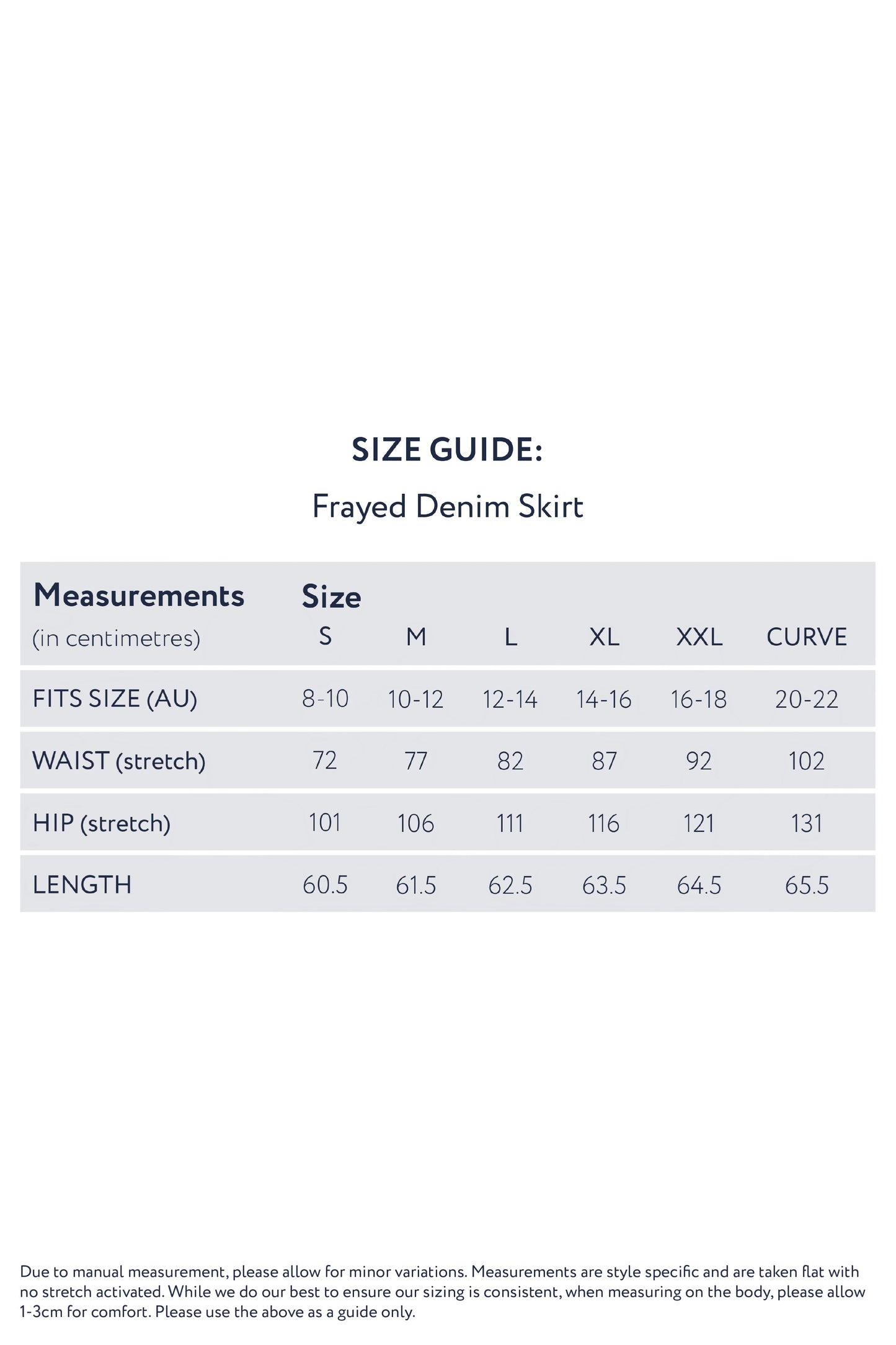 FRAY Denim Classic Length Skirt | Dark Wash