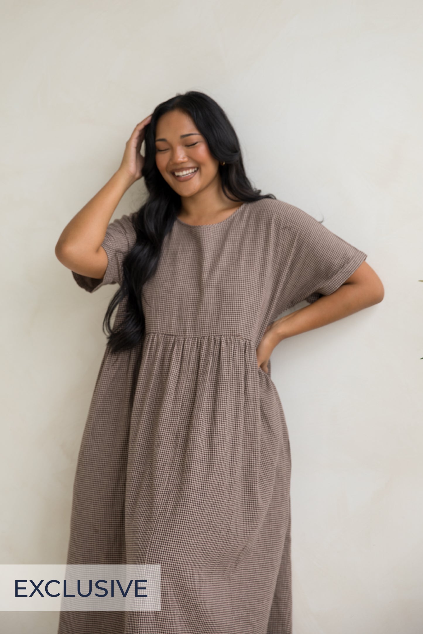 Darcy Dress in Chocolate Check