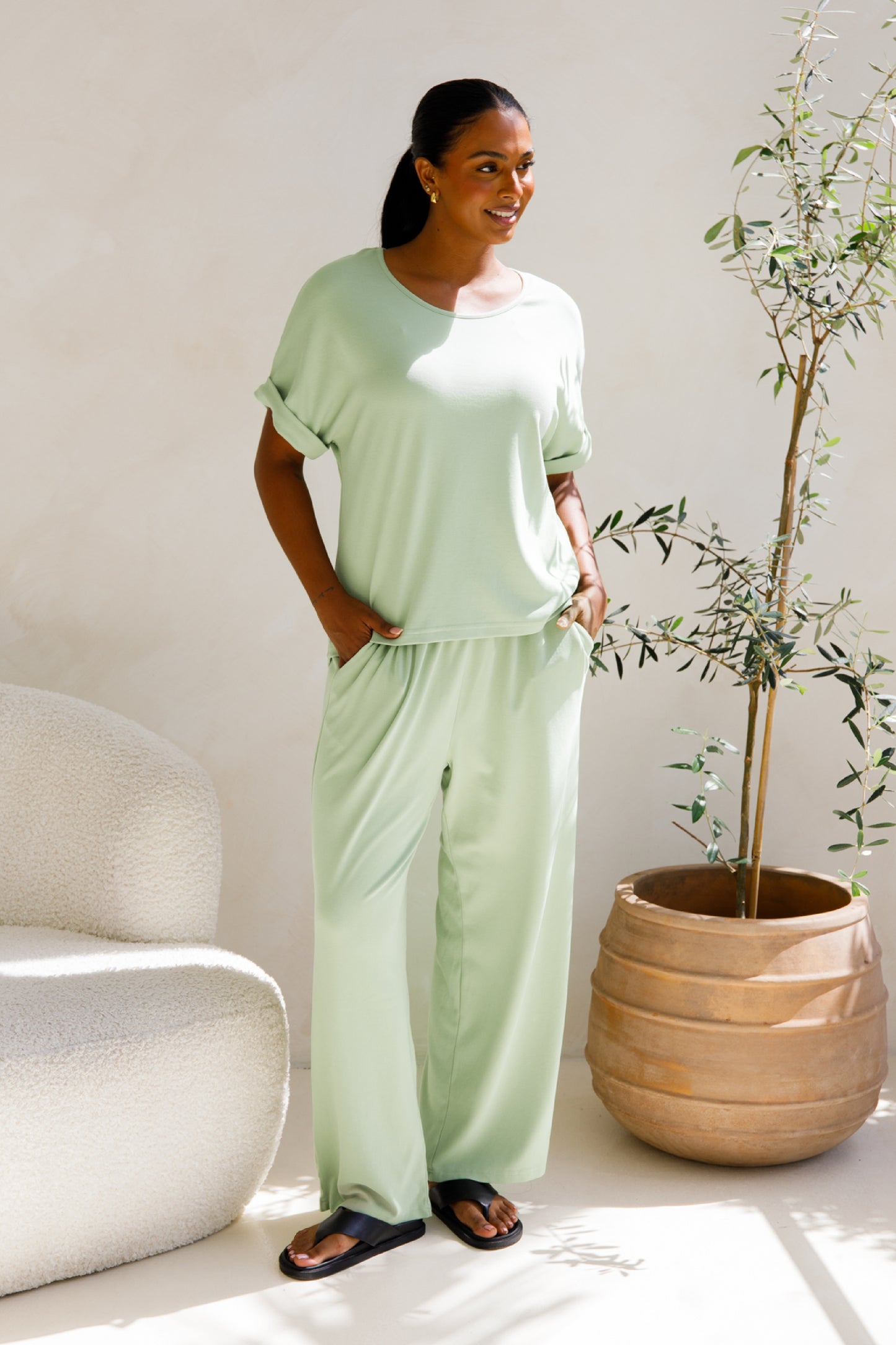 Gigi Lounge Pant | Sage