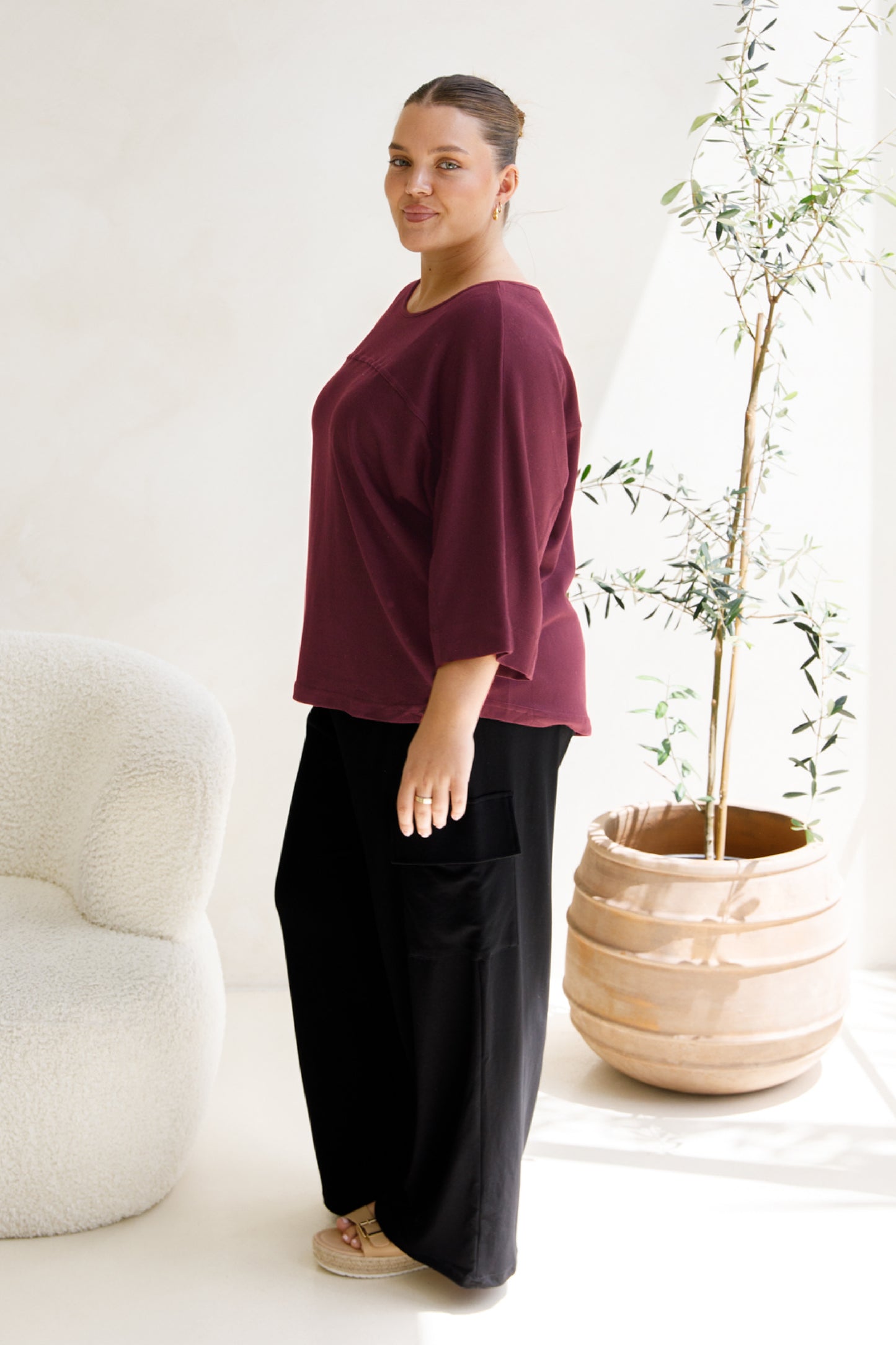 Hazel Lounge Top | Shiraz