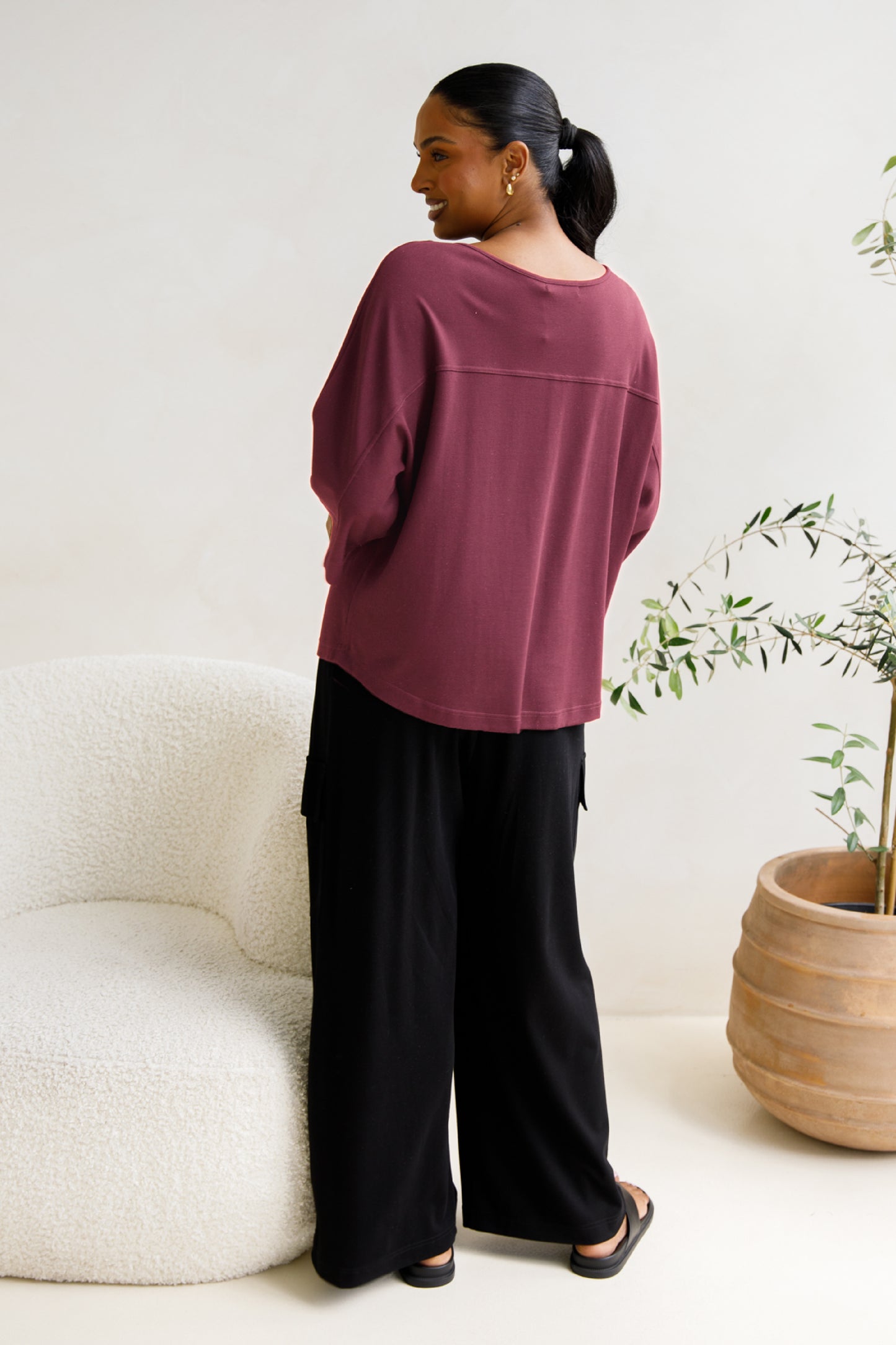 Hazel Lounge Top | Shiraz