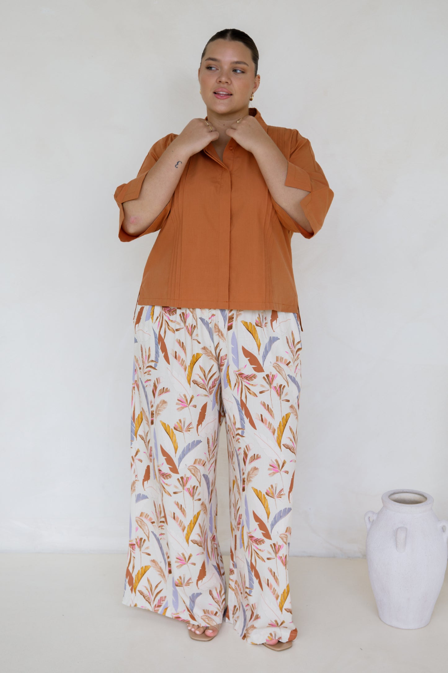 Holly Shirt | Clay | FINAL SALE