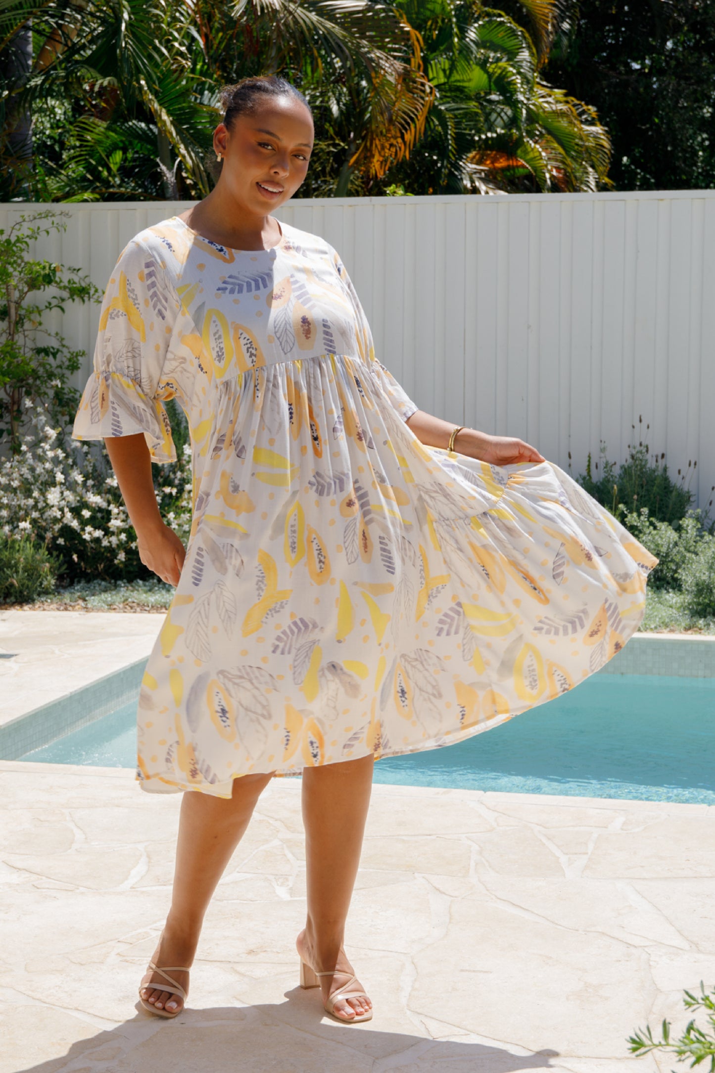 Ivy Dress | White Fruit Punch