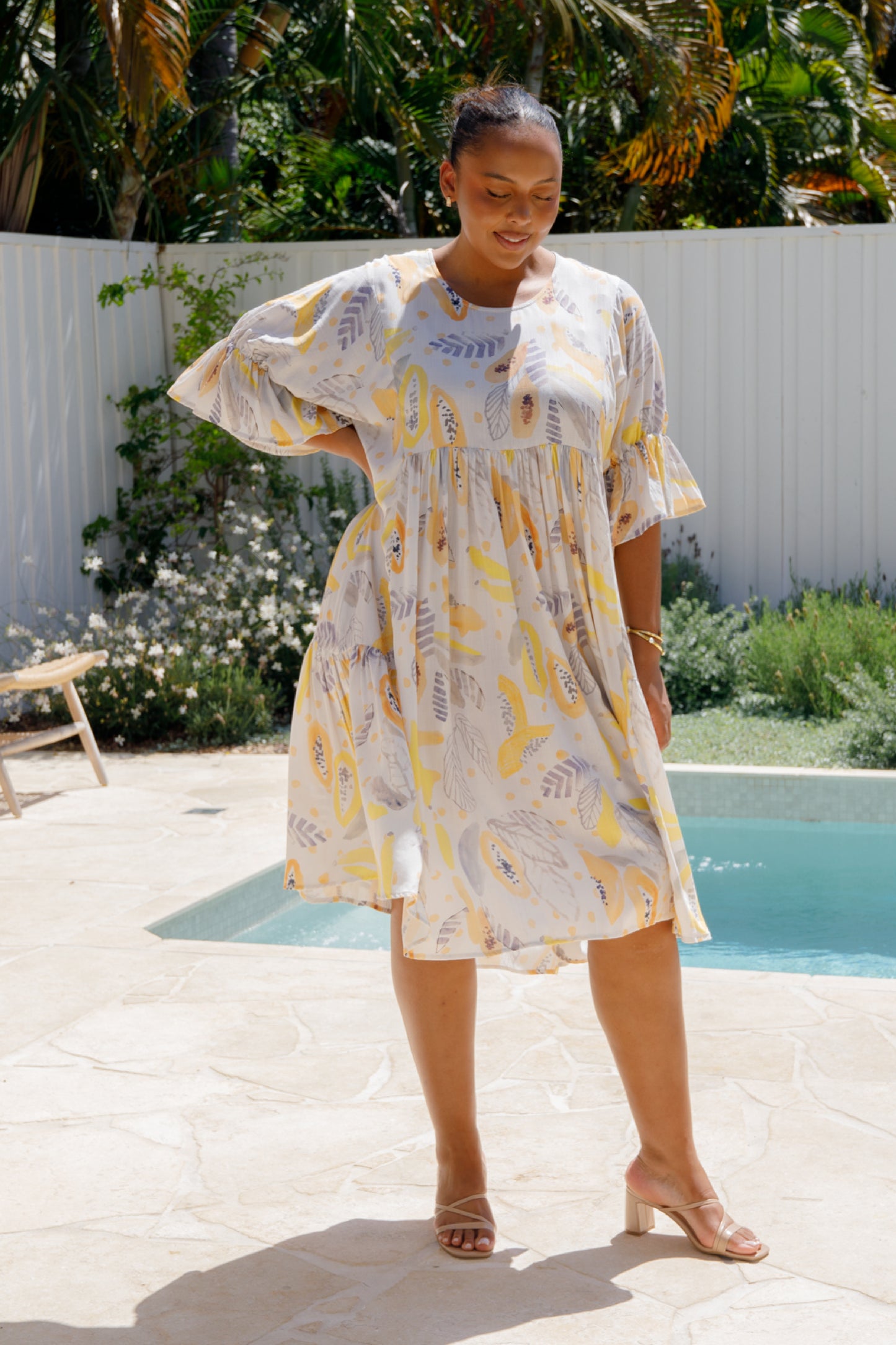 Ivy Dress | White Fruit Punch