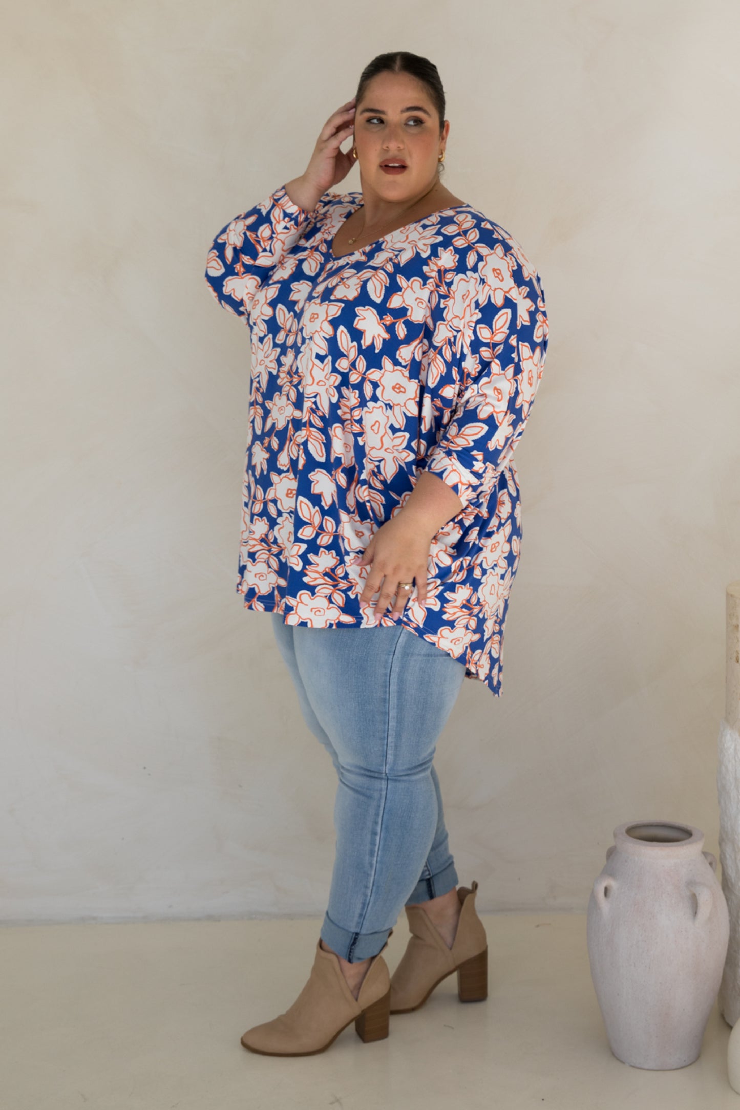 Long Sleeve Hi Low Miracle Top | Lucia | FINAL SALE