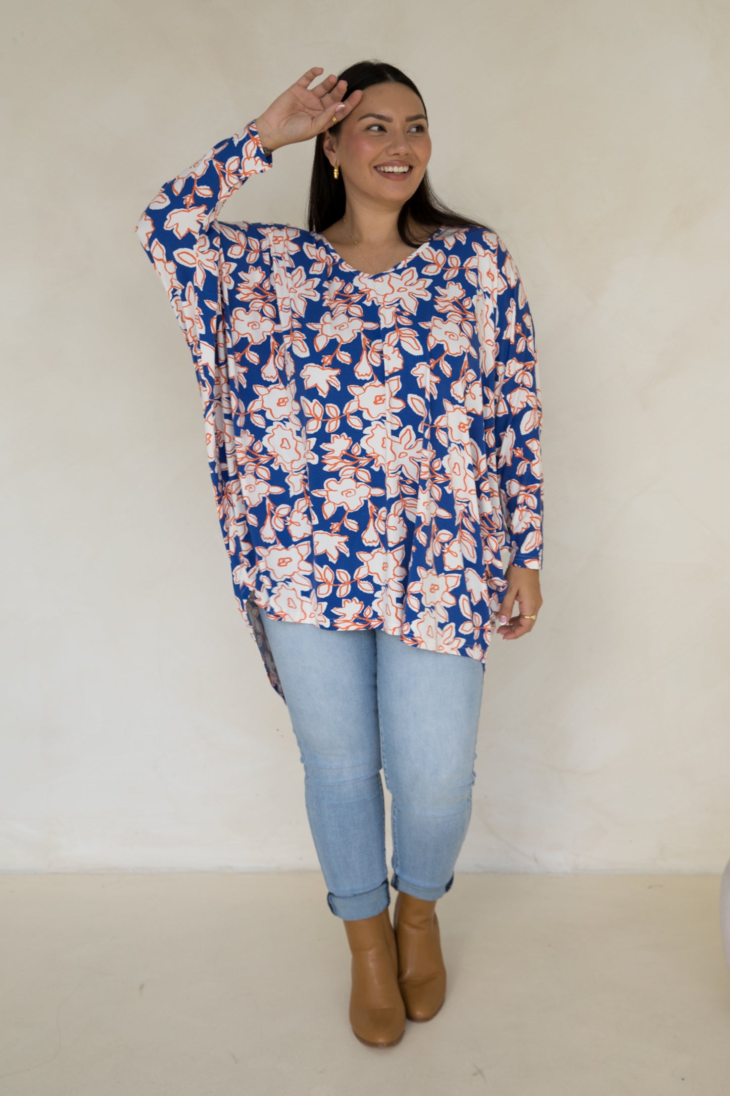 Long Sleeve Hi Low Miracle Top | Lucia | FINAL SALE