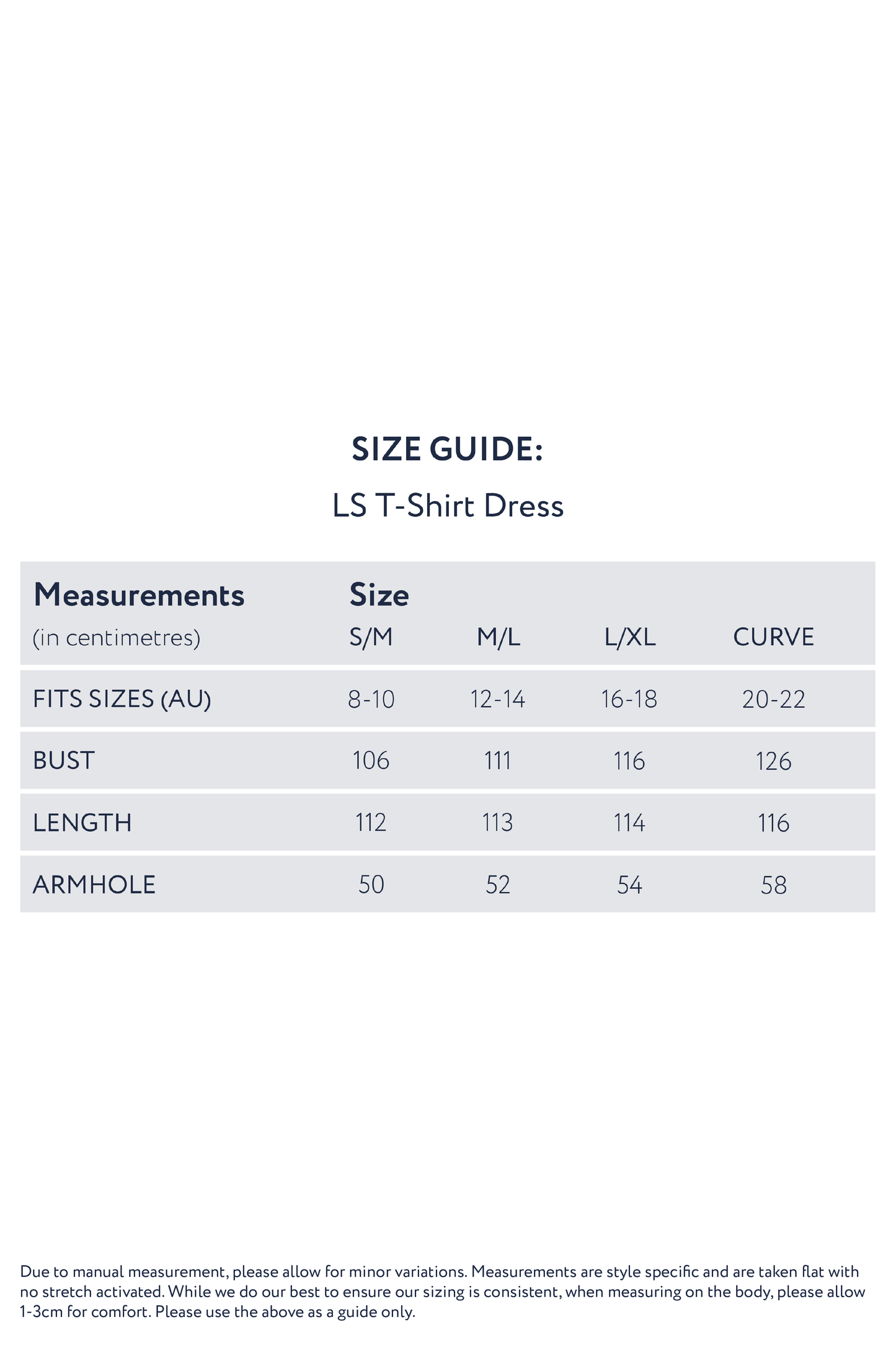 T-SHIRT Bamboo Mid Sleeve Classic/Midi Dress | Navy