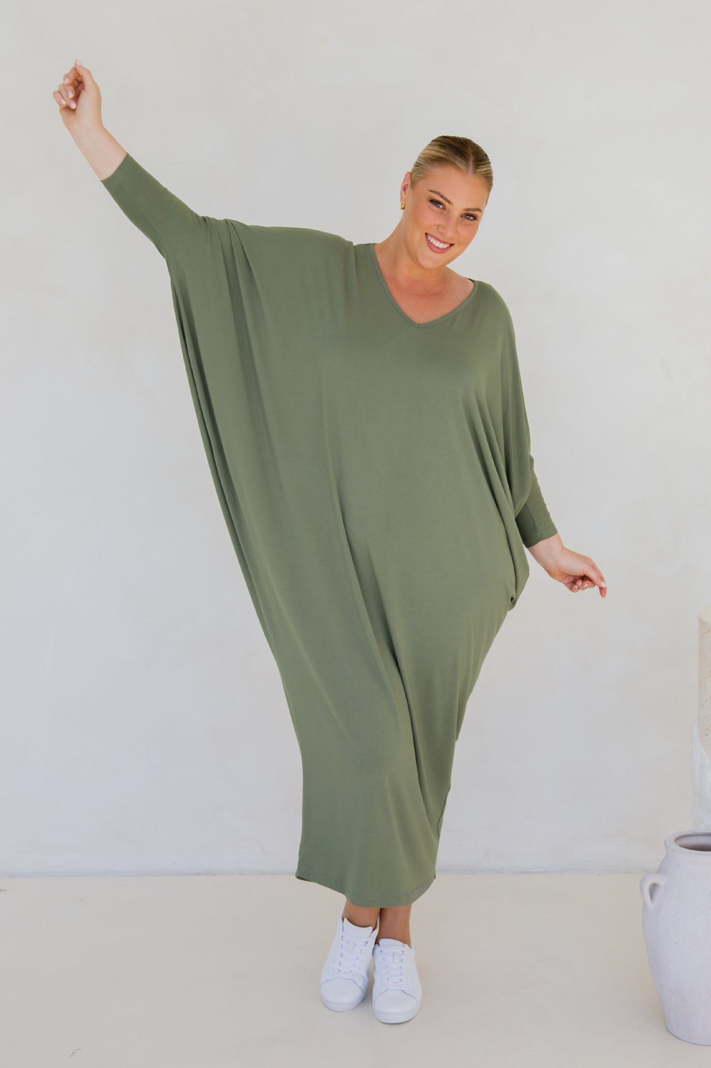 Long Sleeve Maxi Miracle Dress | Fern