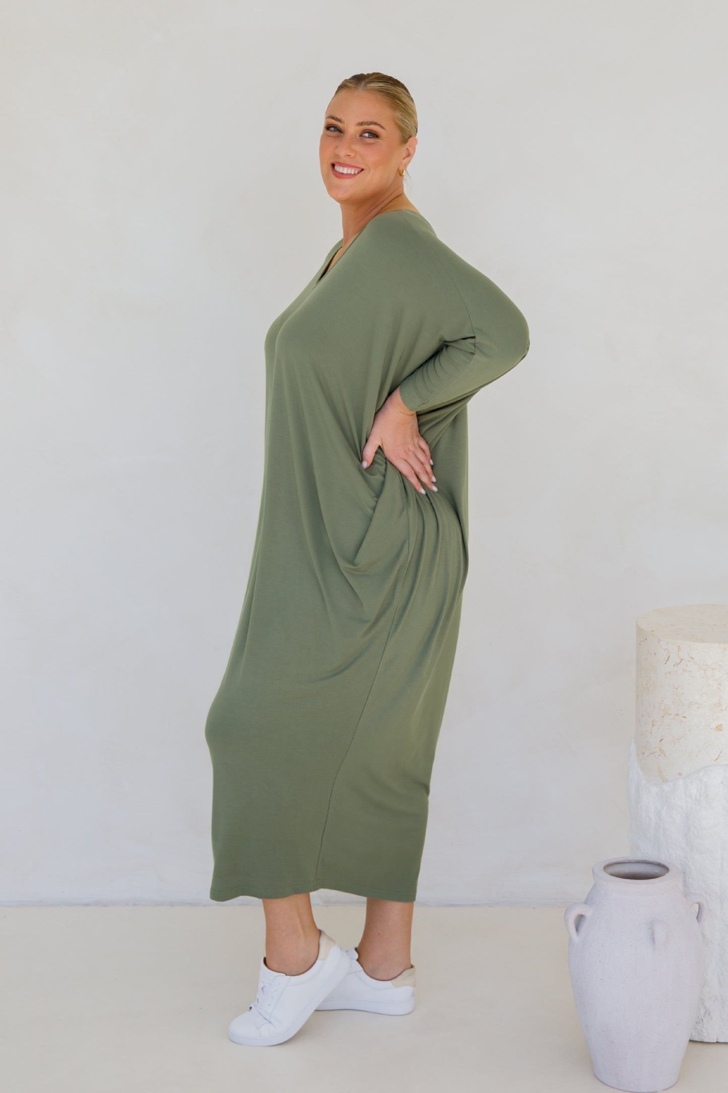 Long Sleeve Maxi Miracle Dress | Fern