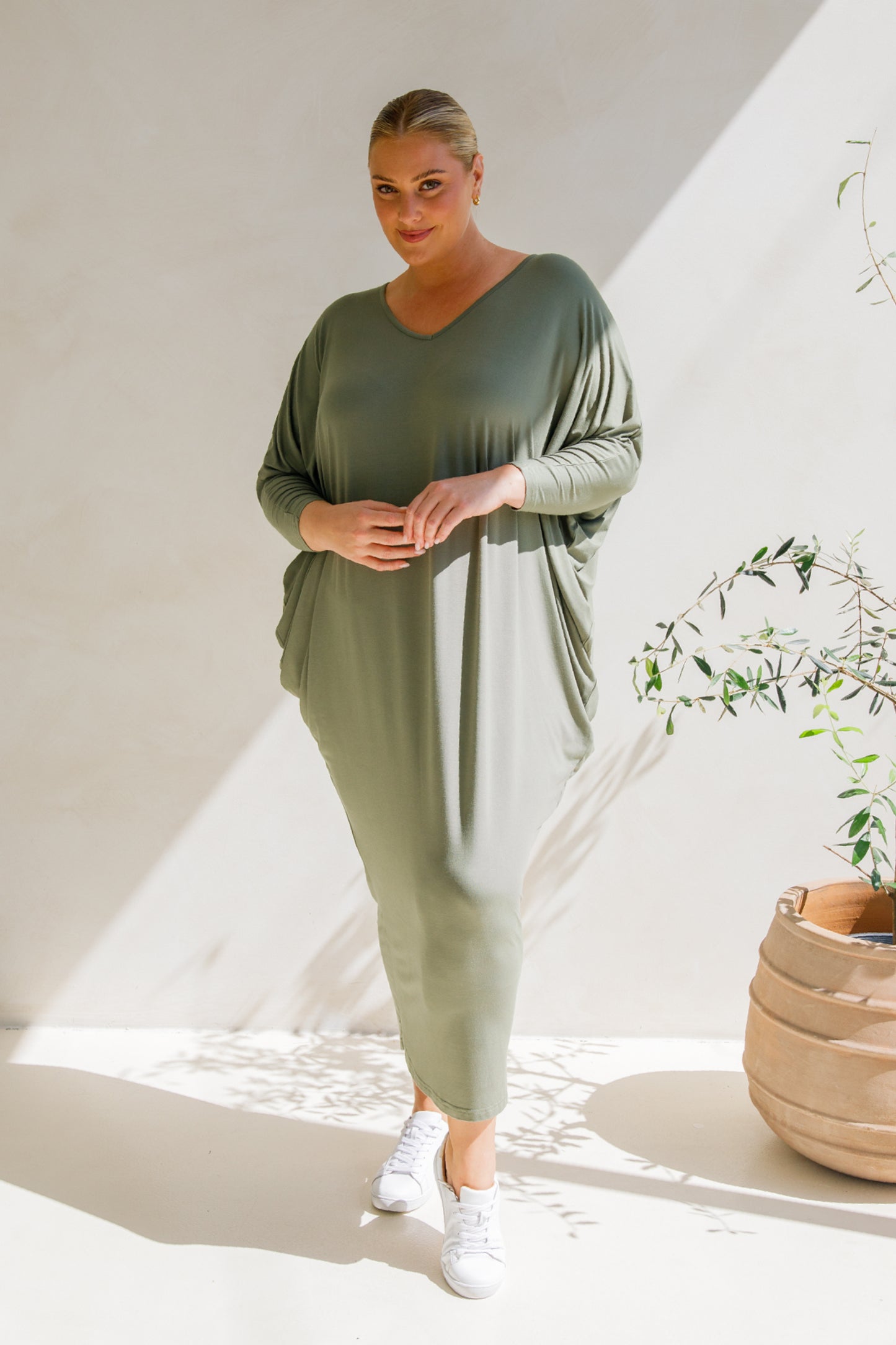 Long Sleeve Maxi Miracle Dress | Fern