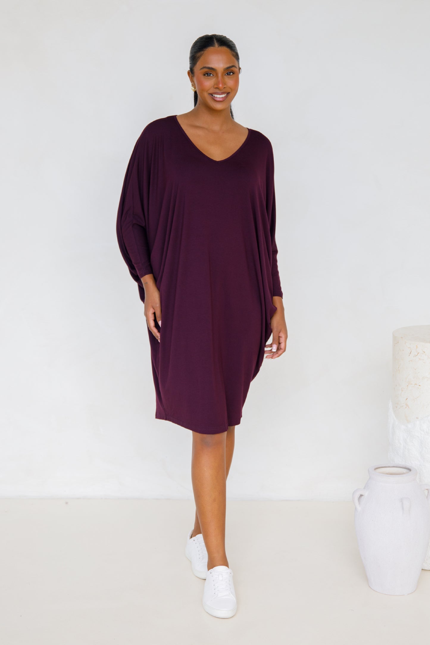 Long Sleeve Miracle Dress | Berry