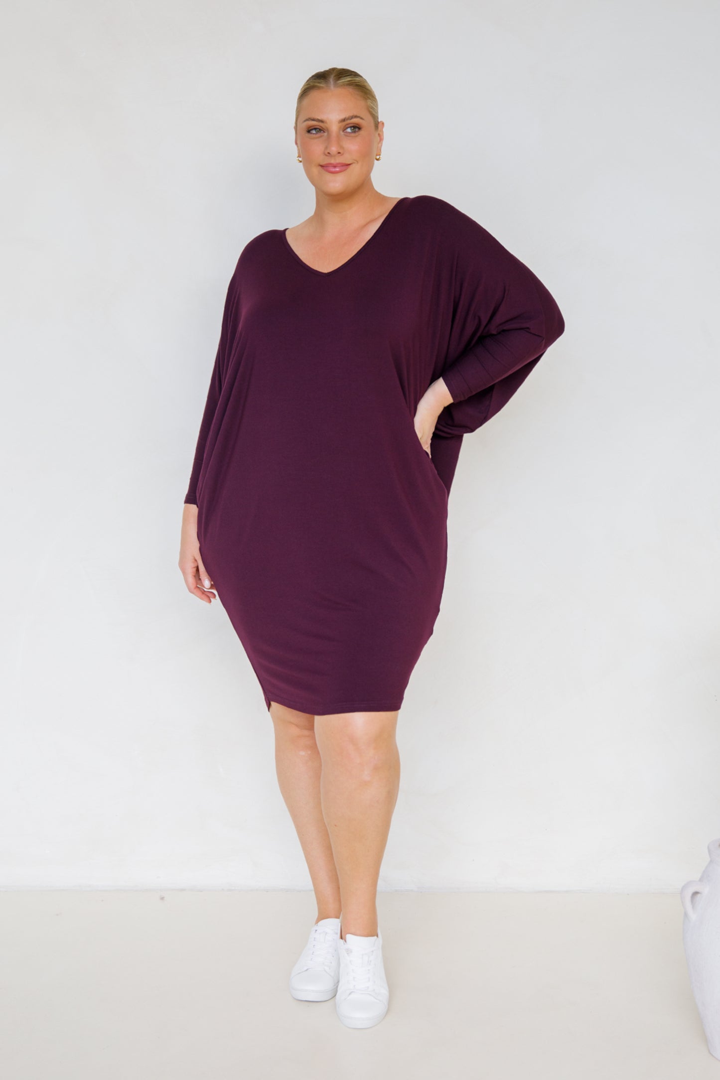 Long Sleeve Miracle Dress | Berry