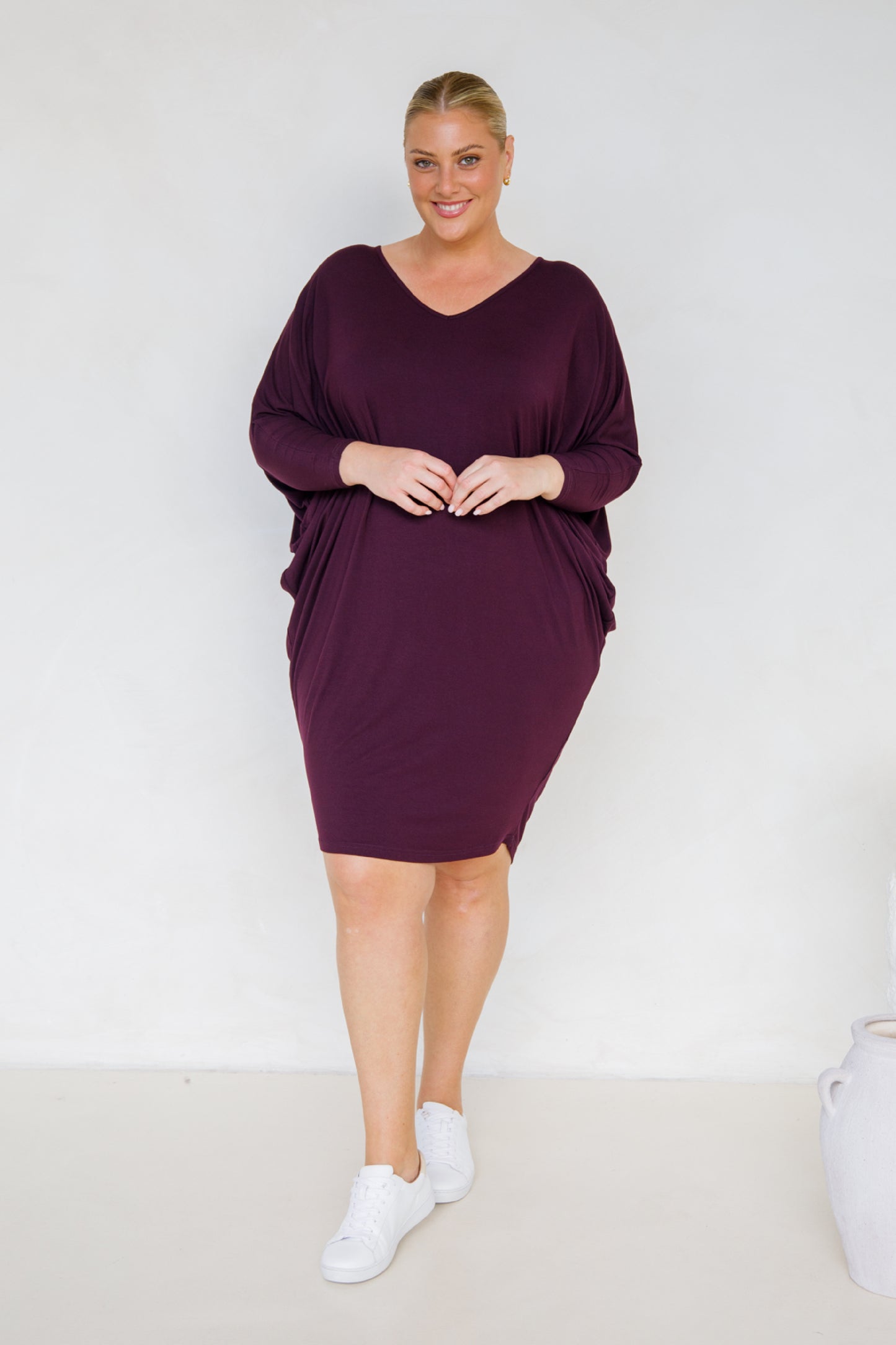 Long Sleeve Miracle Dress | Berry