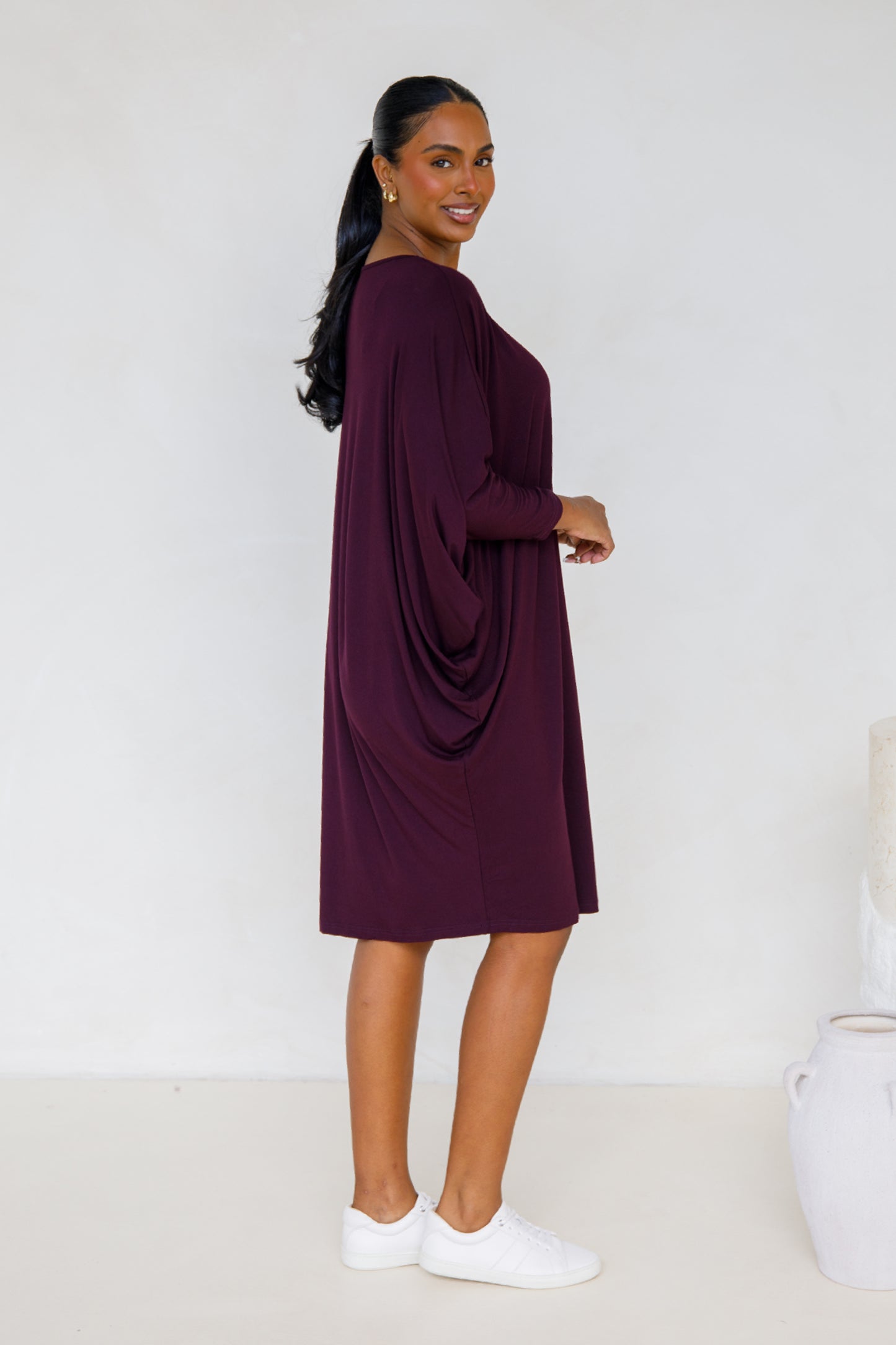 Long Sleeve Miracle Dress | Berry