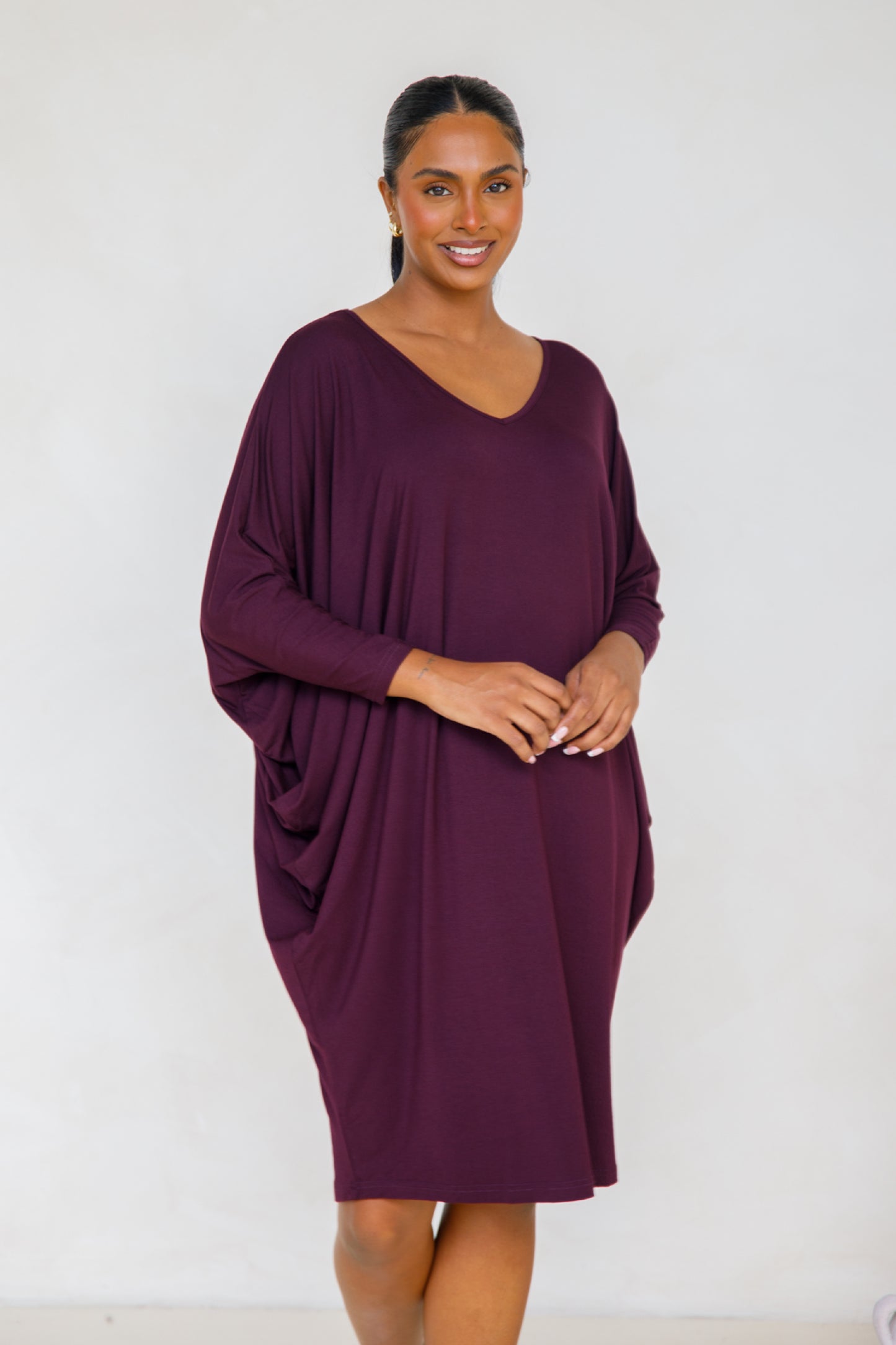 Long Sleeve Miracle Dress | Berry