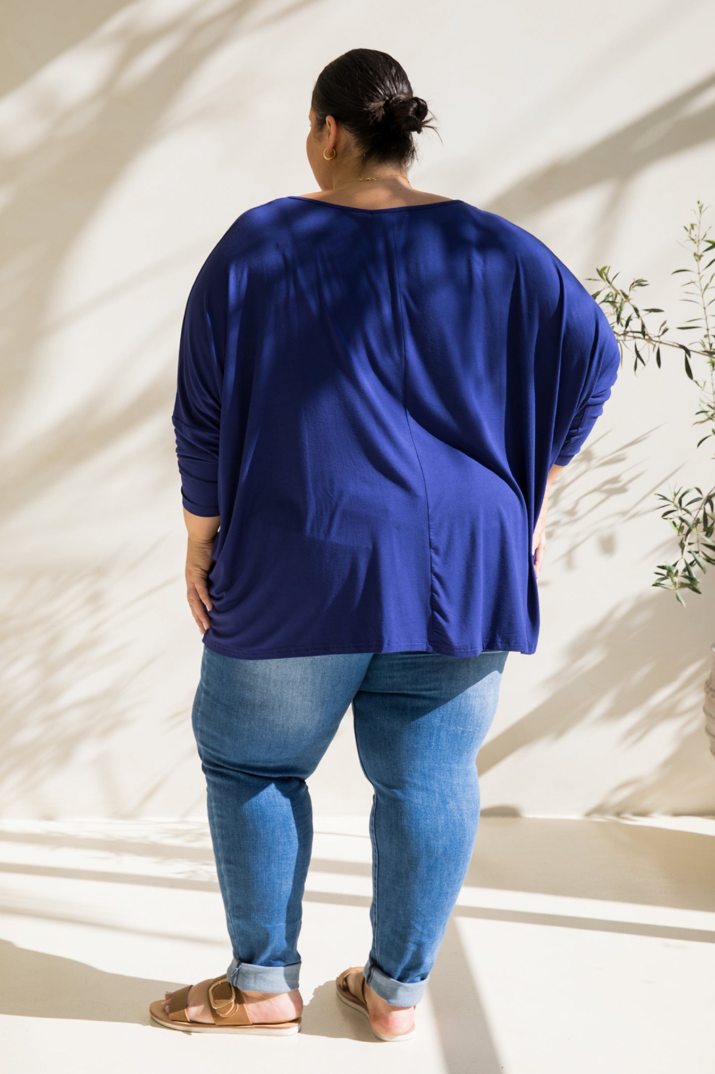 Long Sleeve Nice Top | Dark Blue