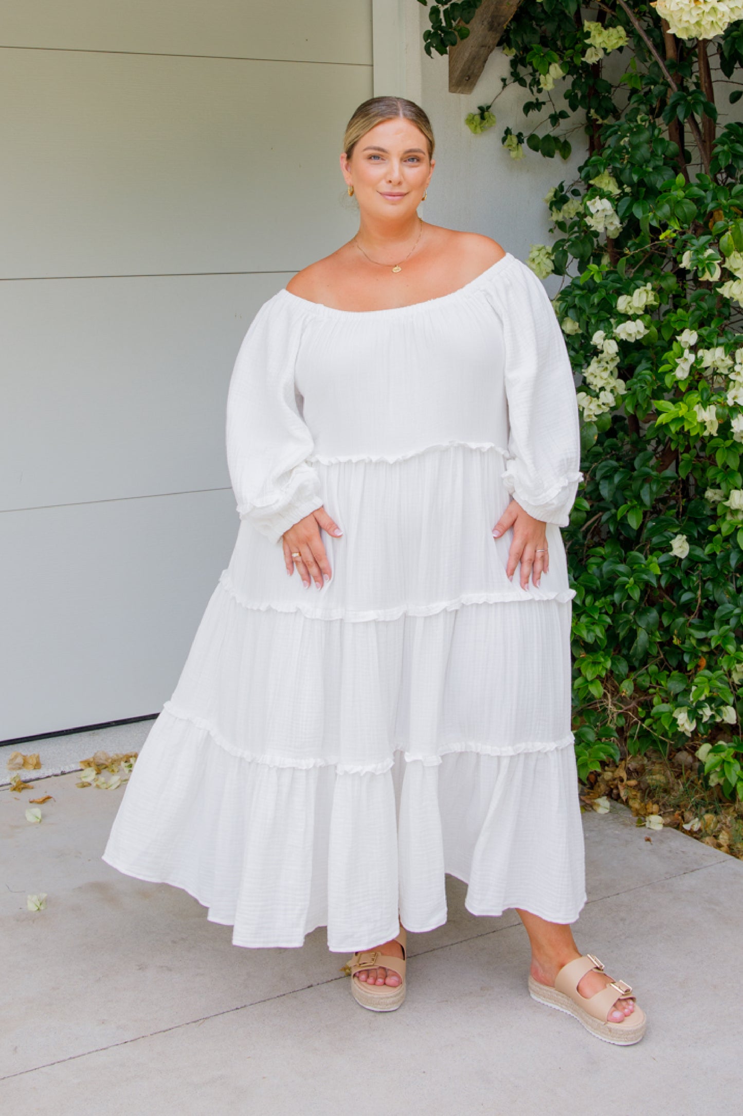 LOTTIE Cotton Midi/Maxi Dress | White | FINAL SALE
