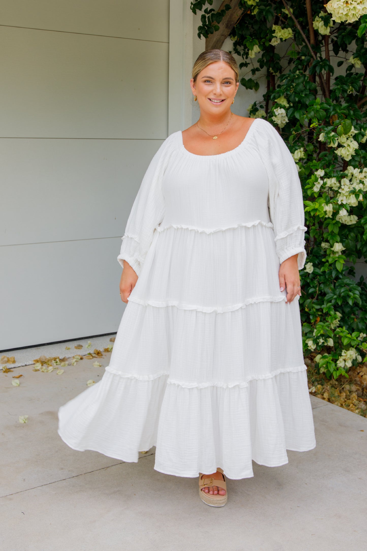 LOTTIE Cotton Midi/Maxi Dress | White | FINAL SALE