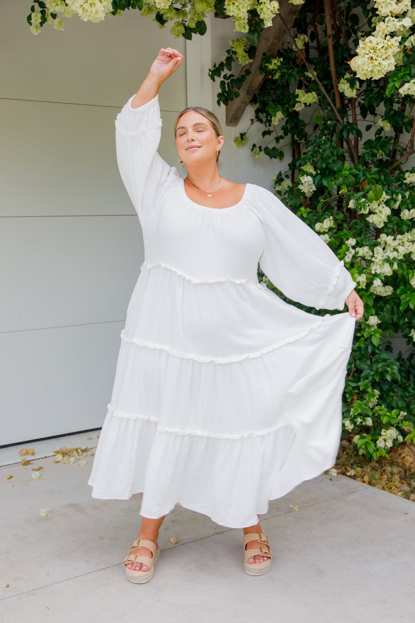 LOTTIE Cotton Midi/Maxi Dress | White | FINAL SALE