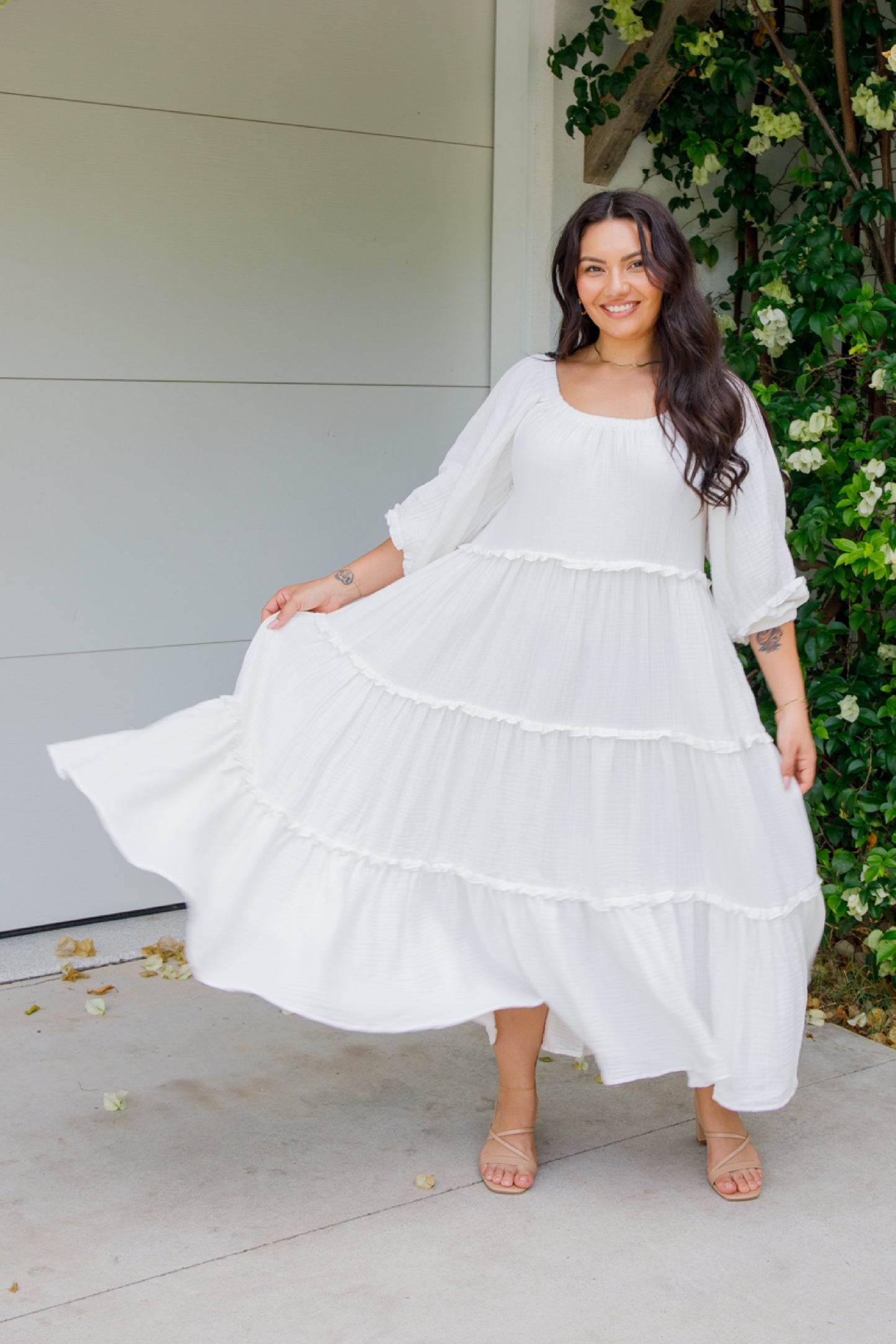 LOTTIE Cotton Midi/Maxi Dress | White | FINAL SALE