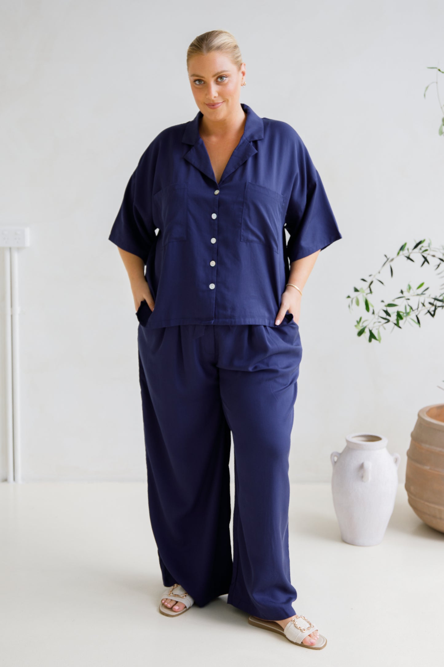 Klara Pant | Navy | FINAL SALE