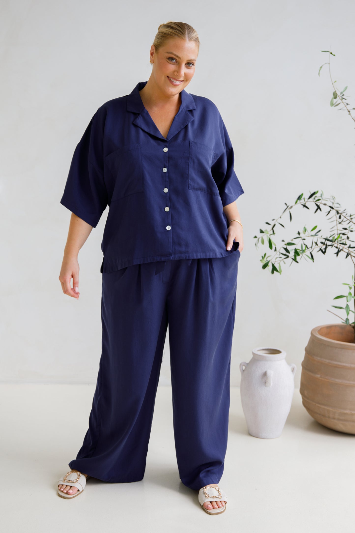 Klara Pant | Navy | FINAL SALE