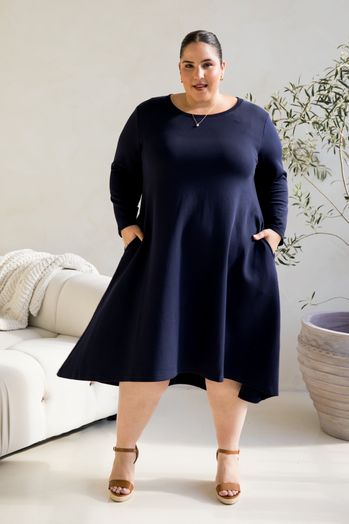 Luxe Cosy Dress | Midnight Navy | FINAL SALE