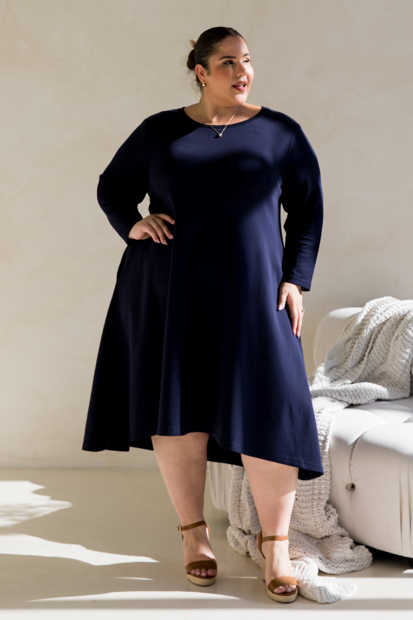 Luxe Cosy Dress | Midnight Navy | FINAL SALE