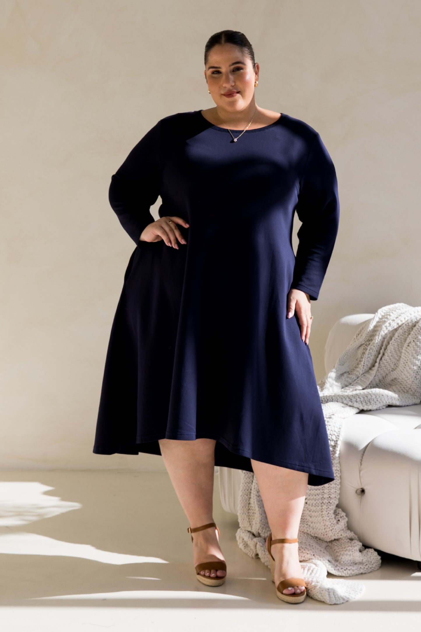 Luxe Cosy Dress | Midnight Navy | FINAL SALE