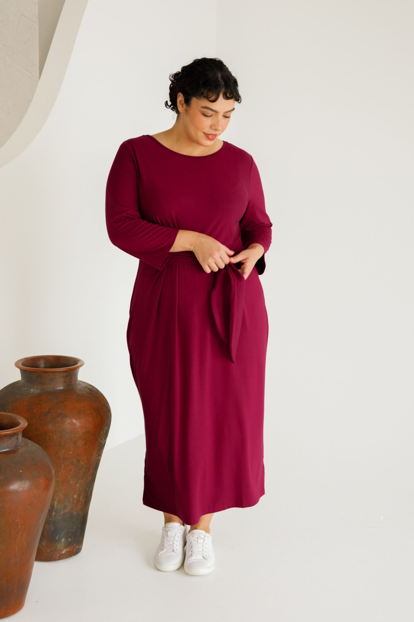 Mallory Dress | Raspberry