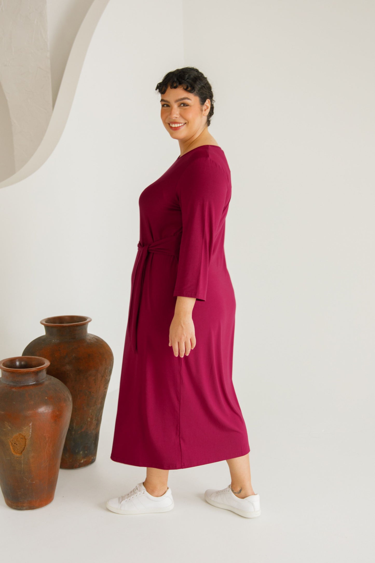 Mallory Dress | Raspberry