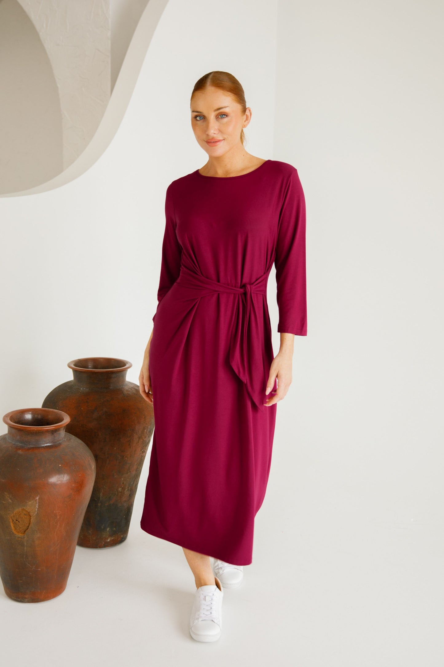 Mallory Dress | Raspberry