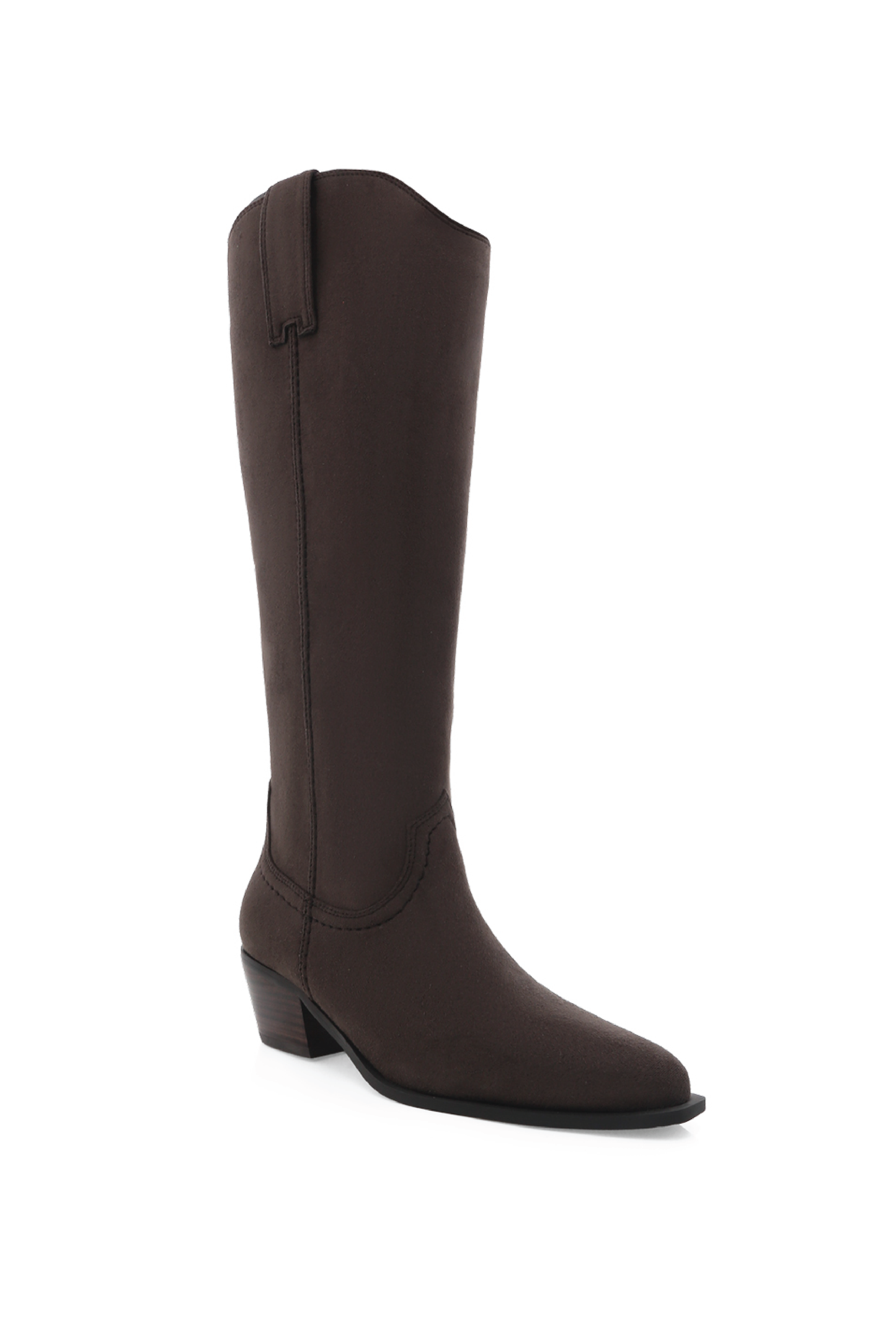 MERIDETH Long Boots | Macchiato Suede