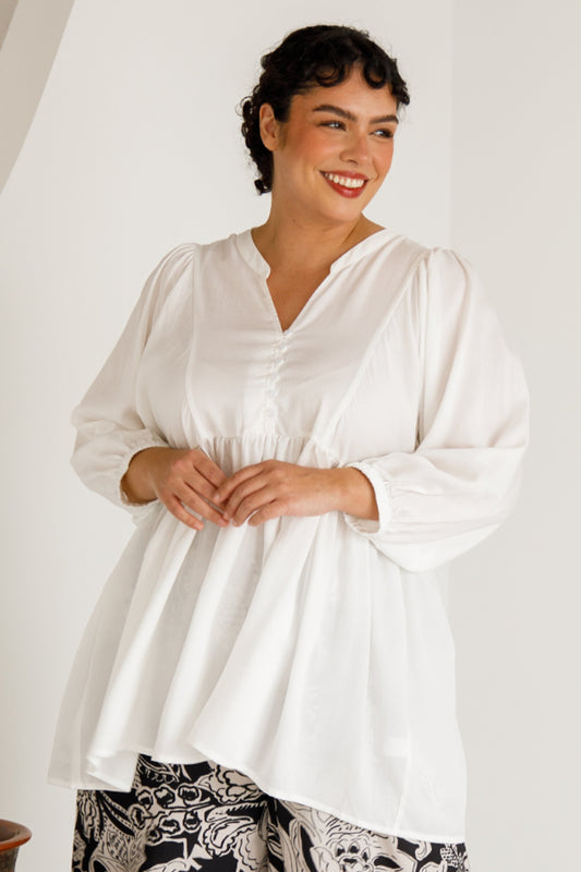 Macy Top | White | FINAL SALE