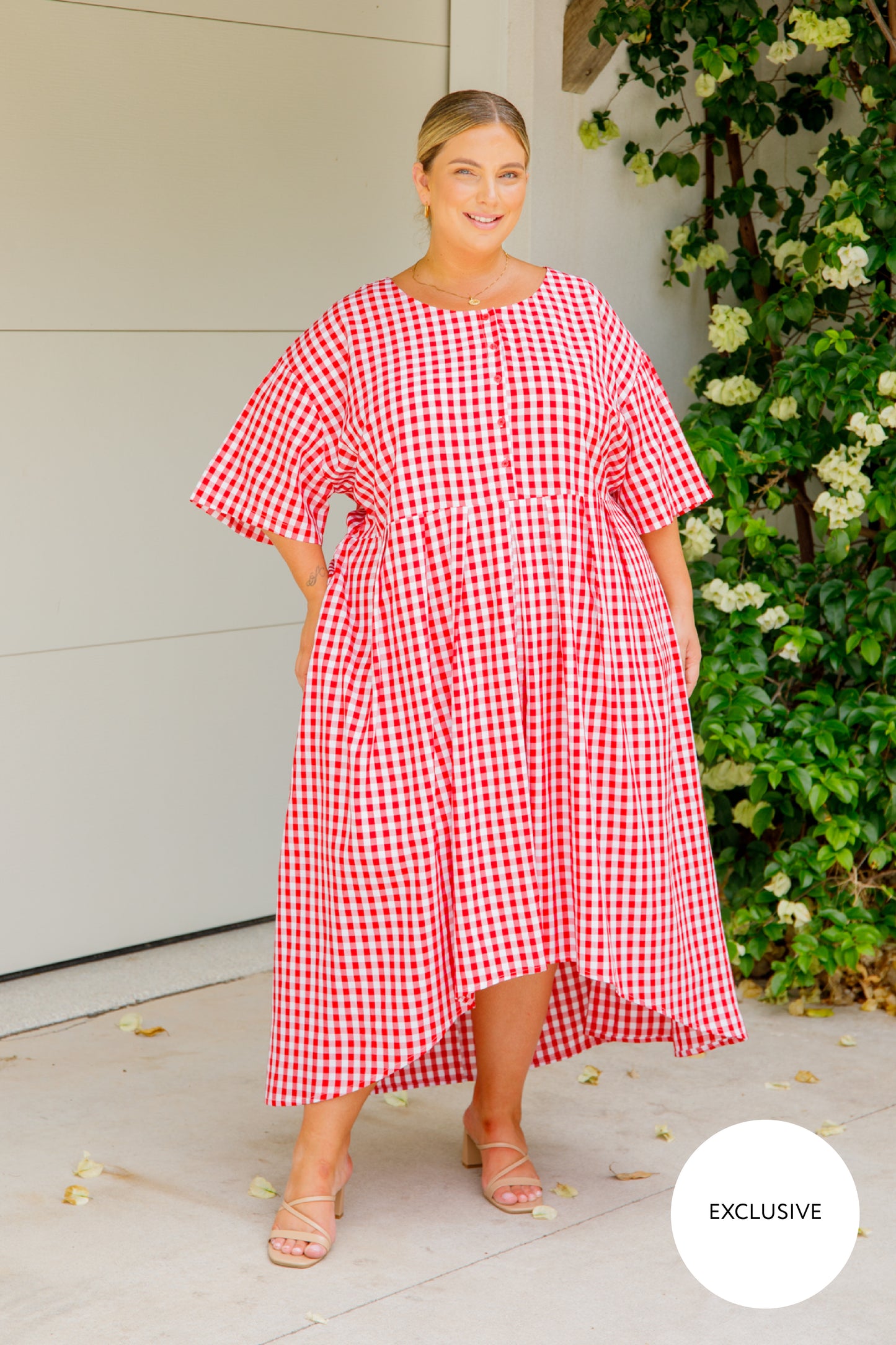 Maia Dress | Red Gingham | FINAL SALE